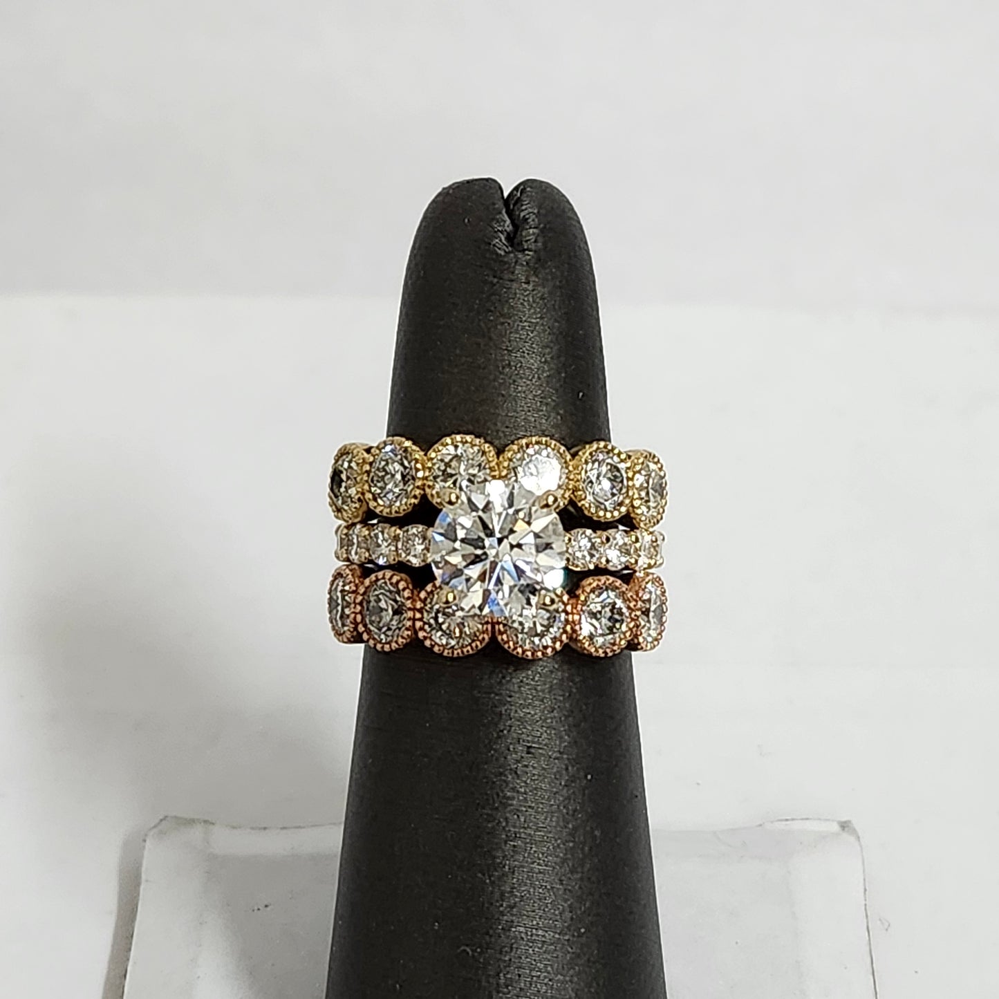 Lab Grown Diamond Ring/Lab Grown Center 2ct Round Diamond Engagement Ring/Classic Round Cut Bridal Ring/ Propose Ring/Anniversary gift