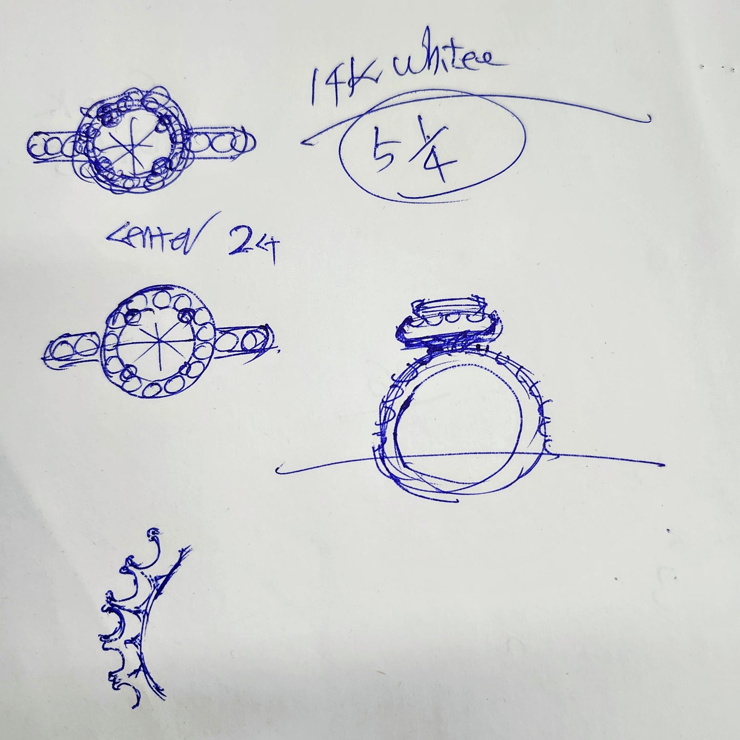 Sean's handmade custom order ( Matching Engagement Ring )