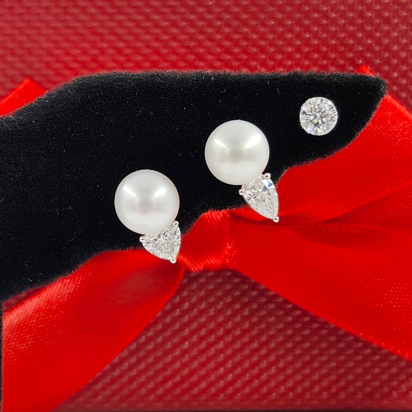 Heart Lab Diamond 0.25ct Jacket Earring /14K gold Heart  Diamond Jacket Earring /Jacket earring / Diamond Single or Pair Jacket Earring