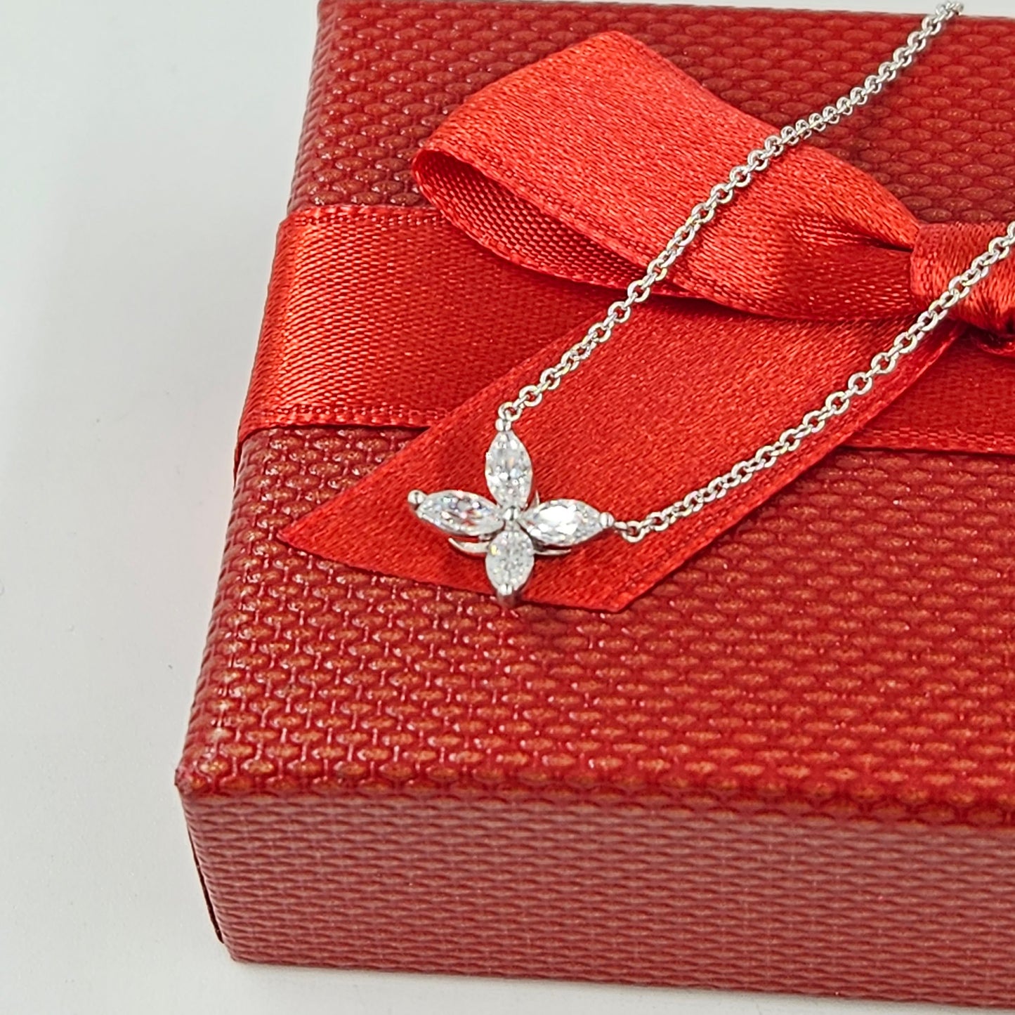 Marquise Diamond Pendant/Butterfly Pendant/Unique Necklace/Natural Diamond Butterfly Necklace/Diamond Necklace/Gift for her/Anniversary Gift