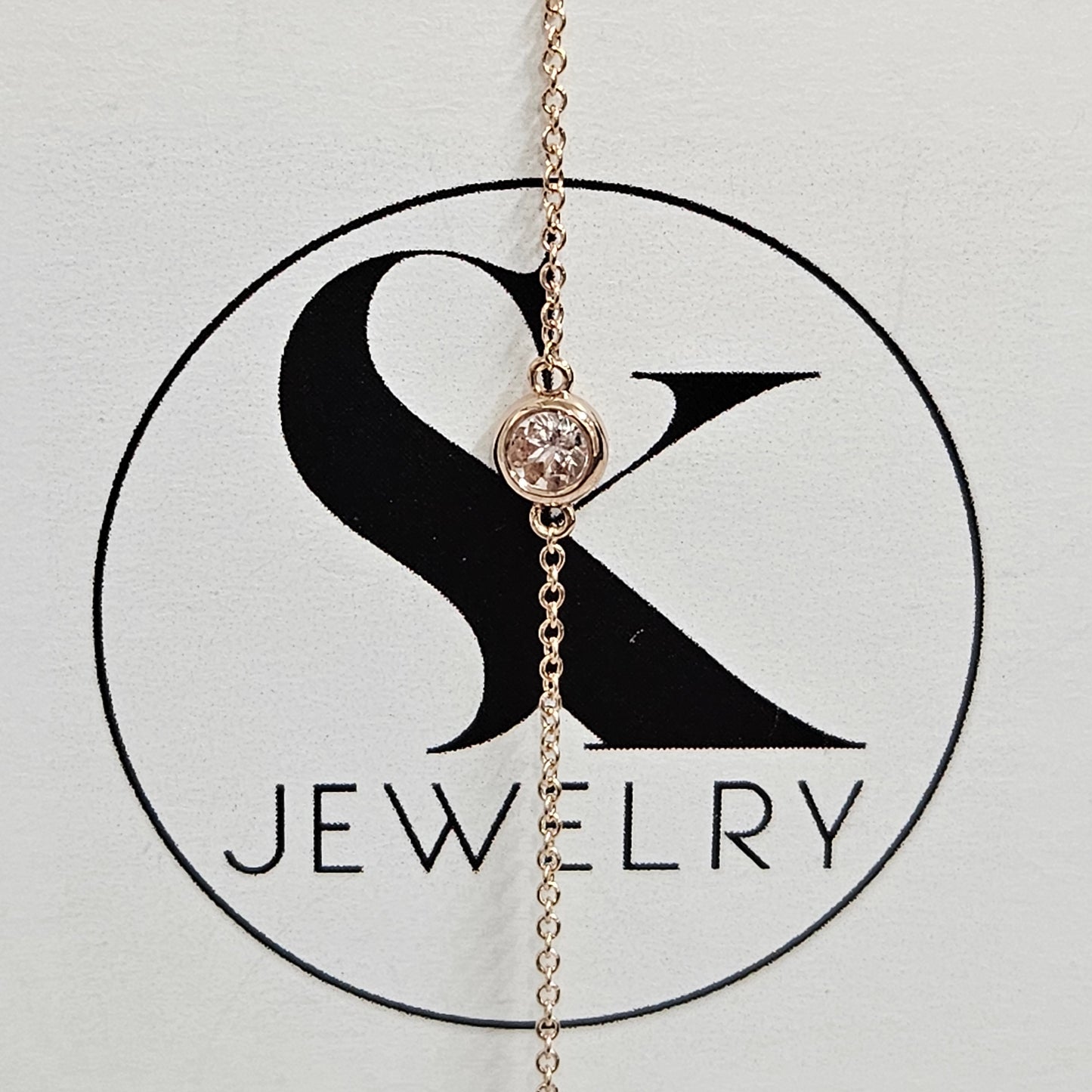 Pink Tourmaline Bezel Set Solitaire Bracelet/14K Gold Pink Tourmaline Bezel Set Bracelet/Dainty Gold Gemstone Bracelet/Anniversary gift