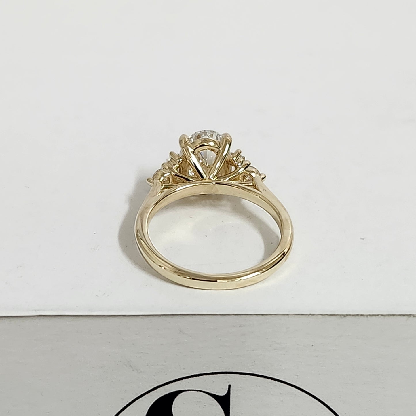 Oval Lab Diamond Engagement Ring - 14k Gold Engagement Ring - Anniversary gift