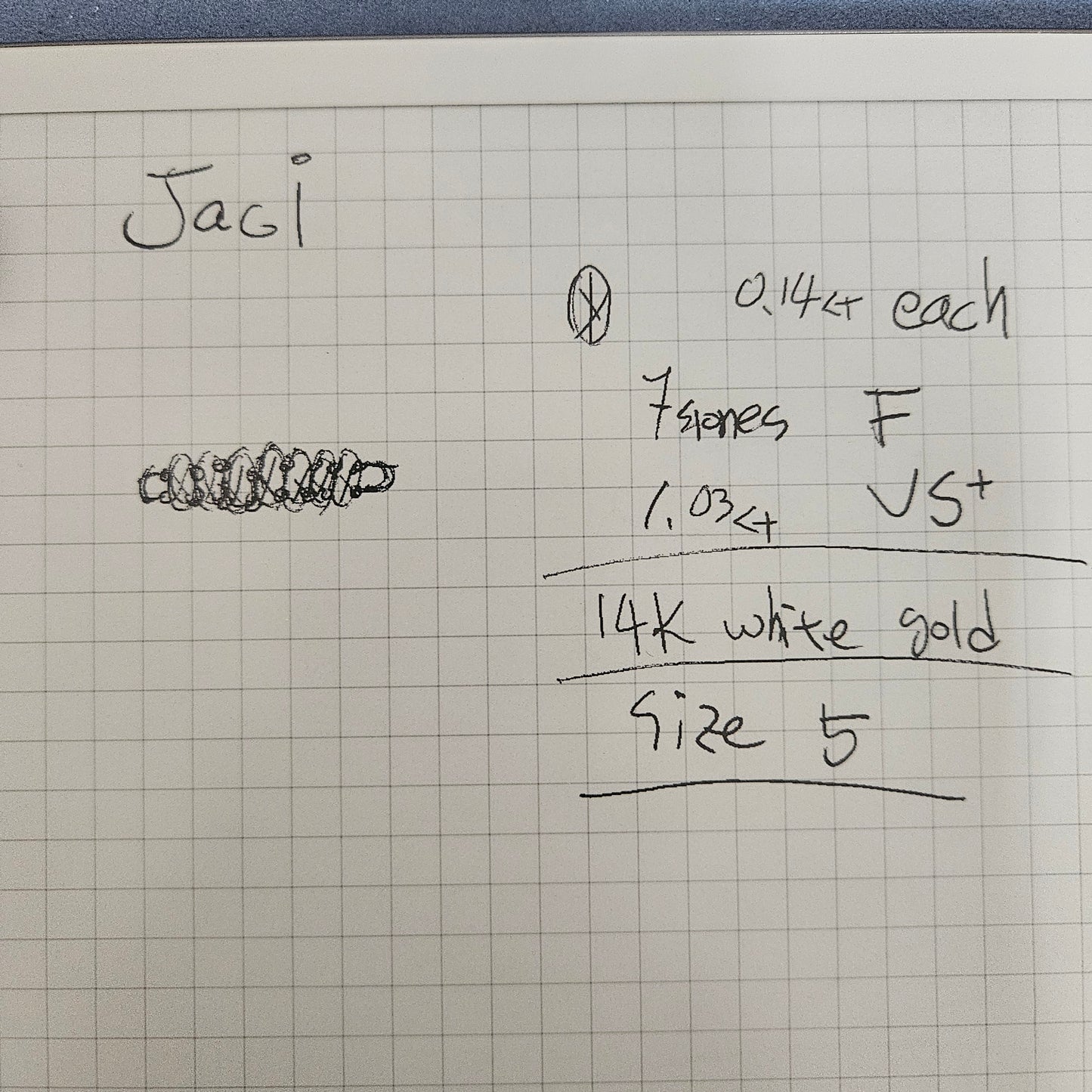 Sean's handmade custom order ( Oval Diamond )