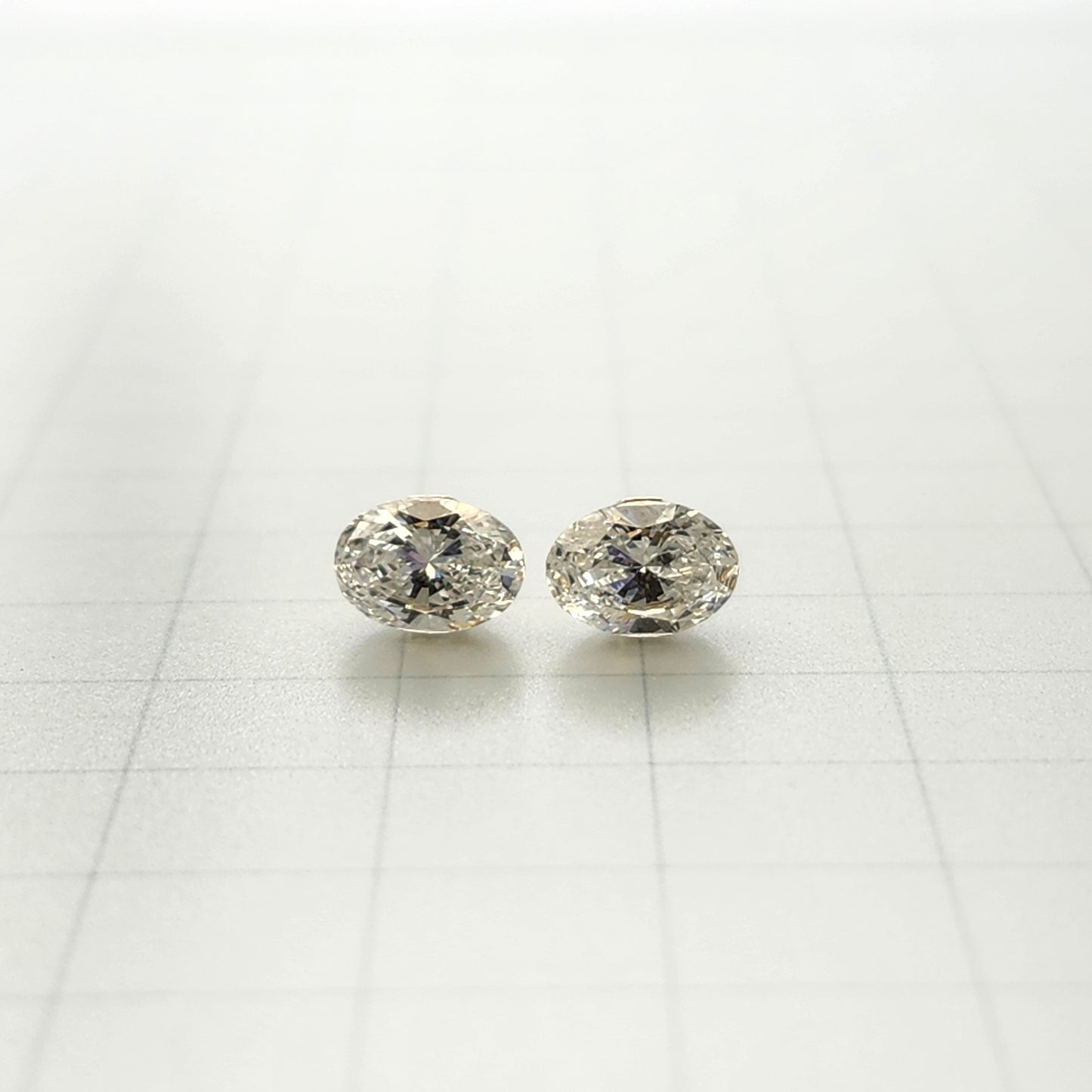 Oval Lab Diamond Solitaire Invisible Setting Earrings - 14K Gold  Invisible Set Diamond Solitaire Earring- Anniversary gift