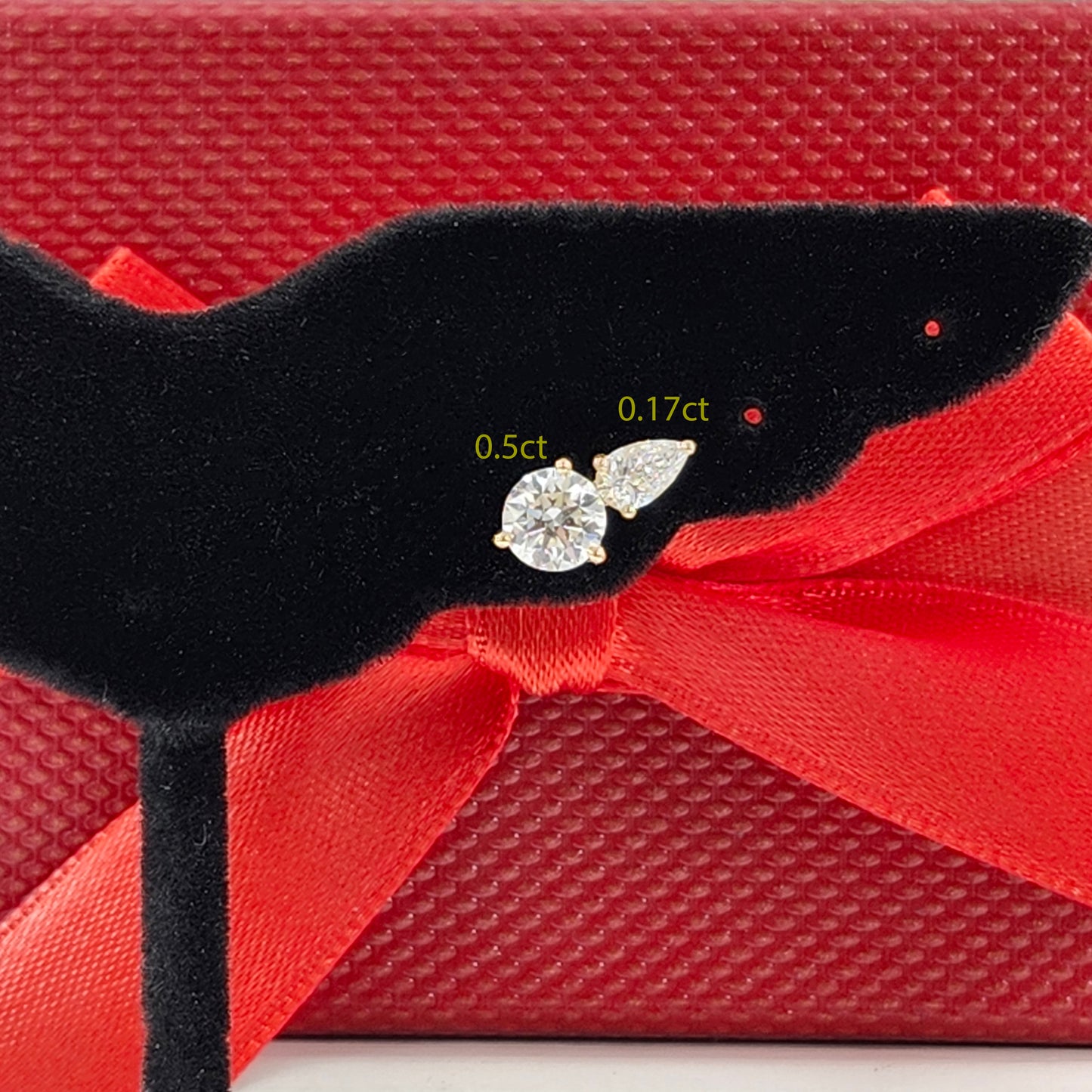 Pear Lab Diamond 0.17ct, 0.25ct Jacket Earring /14K gold Pear Diamond Jacket Earring /Jacket earrings/ Diamond Single or Pair Jacket Earring