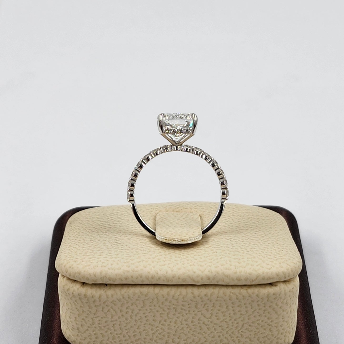 Radiant Cut 3.5ct IGI Certified Lab diamond Ring/14K ,18K gold Radiant Cut Diamond Engagement Ring/Stackable diamond Ring/Anniversary gift