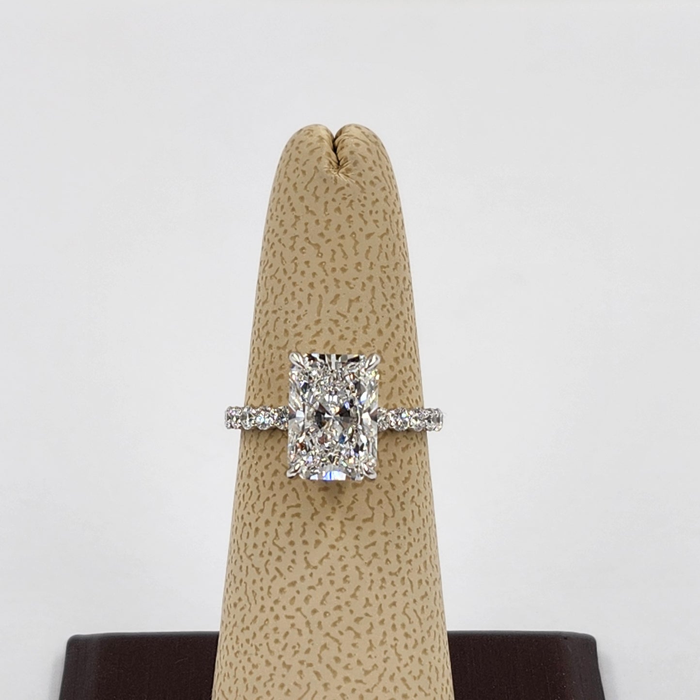 Radiant Cut 3.5ct IGI Certified Lab diamond Ring/14K ,18K gold Radiant Cut Diamond Engagement Ring/Stackable diamond Ring/Anniversary gift