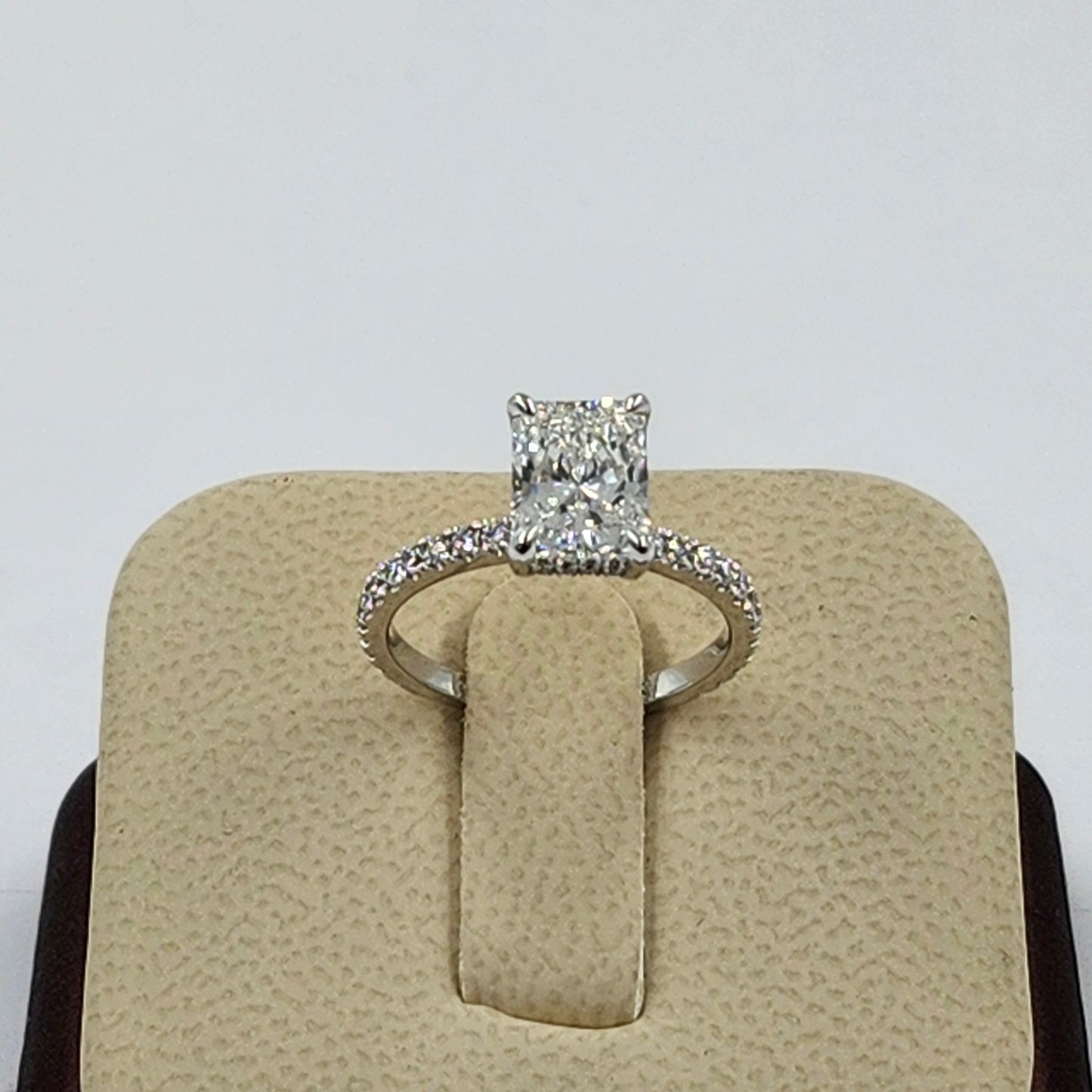 GIA Certificate Radiant Cut Natural diamond Engagement Ring/Platinum,18K gold Radiant Cut Diamond Ring /Stackable diamond Ring/Anniversary gift