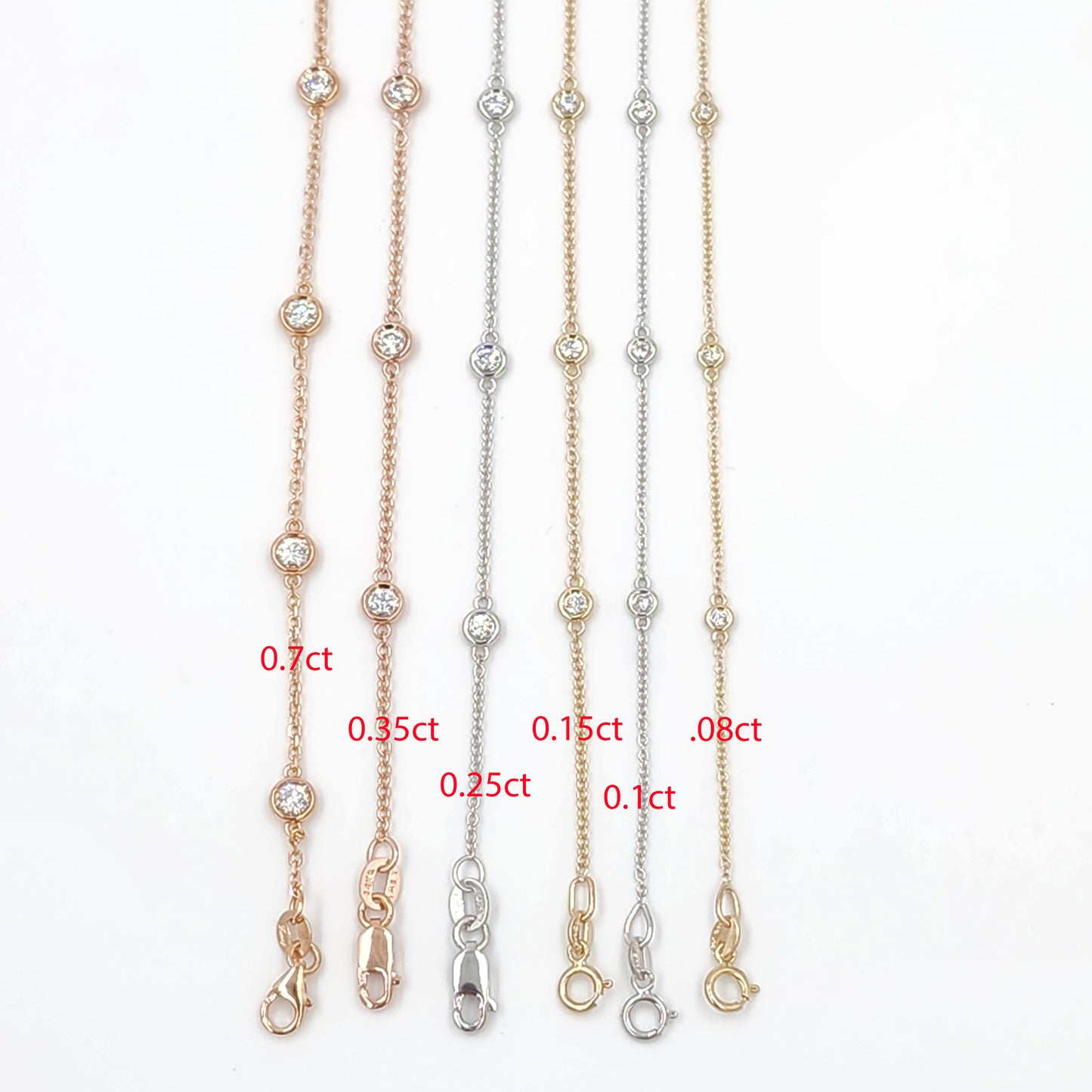 Five Natural Diamond Bracelet/14K gold 5 Bezel Total 0.15ct,0.25ct Diamond Bracelet/Diamond Bracelet/Minimalist Bracelet/Anniversary gift