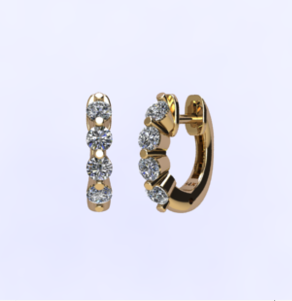 Sean's handmade custom order (Hoop Earrings )