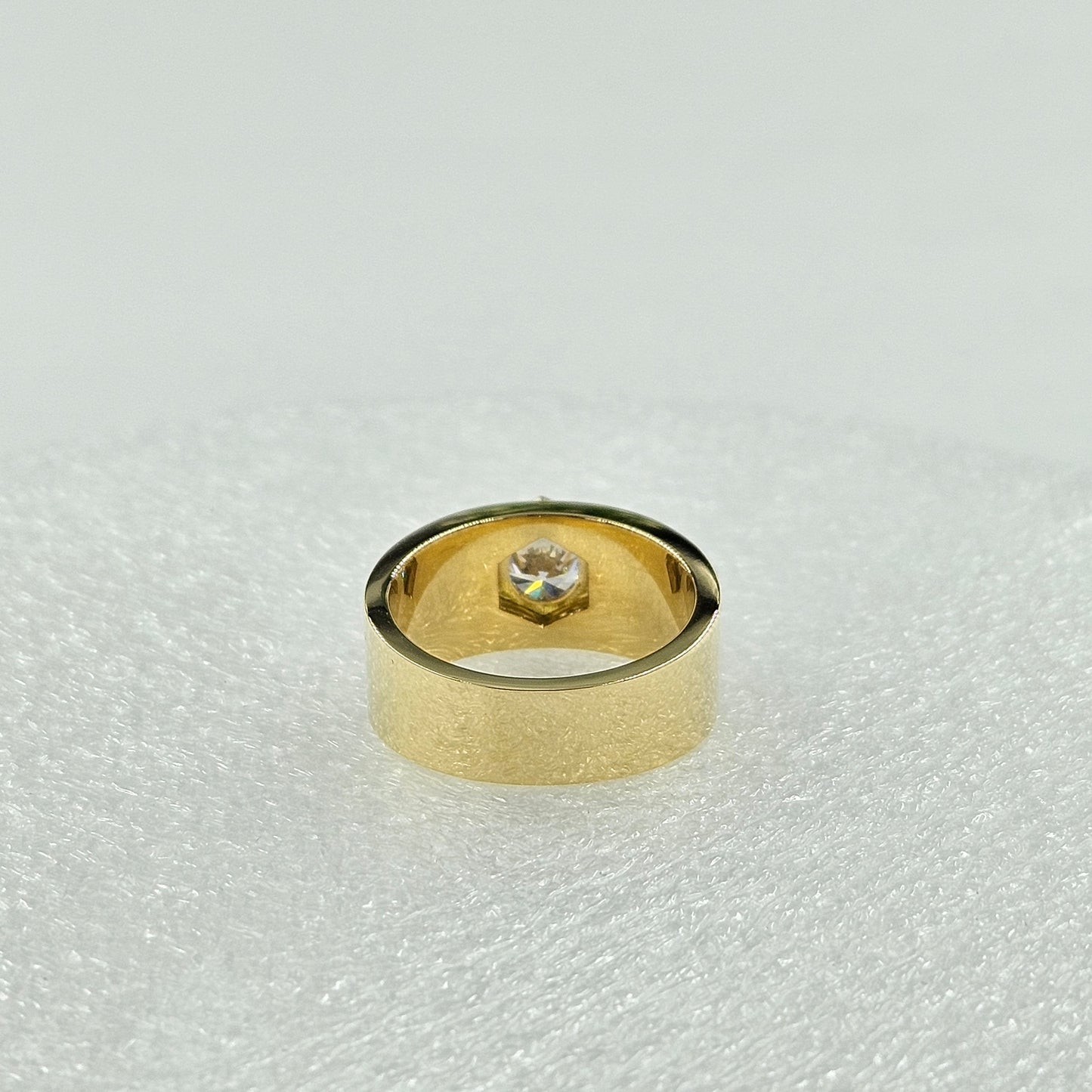 Solitaire 1.2ct Diamond Men's Ring/  Men's Lab Diamond Ring /14K,18K gold  Lab Diamond Wedding Ring/Anniversary gift