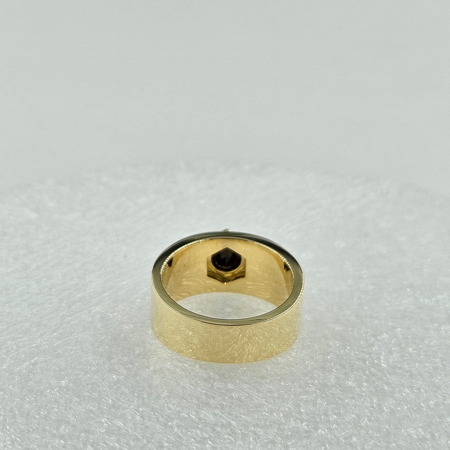 Solitaire 1.3ct Black Diamond Men's Ring/ Men's Black Diamond Ring /14K,18K gold Black Diamond Wedding Ring/Anniversary gift