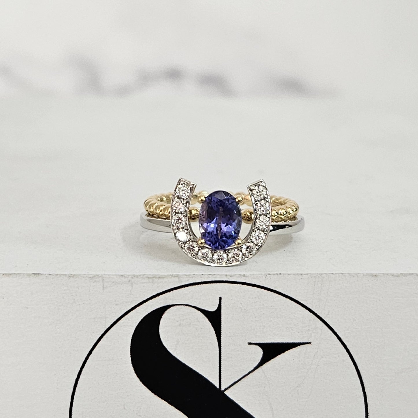 Stackable Horse Shoe Diamond Wedding Band/Gift for Her/Unique Stackable Diamond Band/1 Natural Diamond Horse shoe Ring/Anniversary Gift