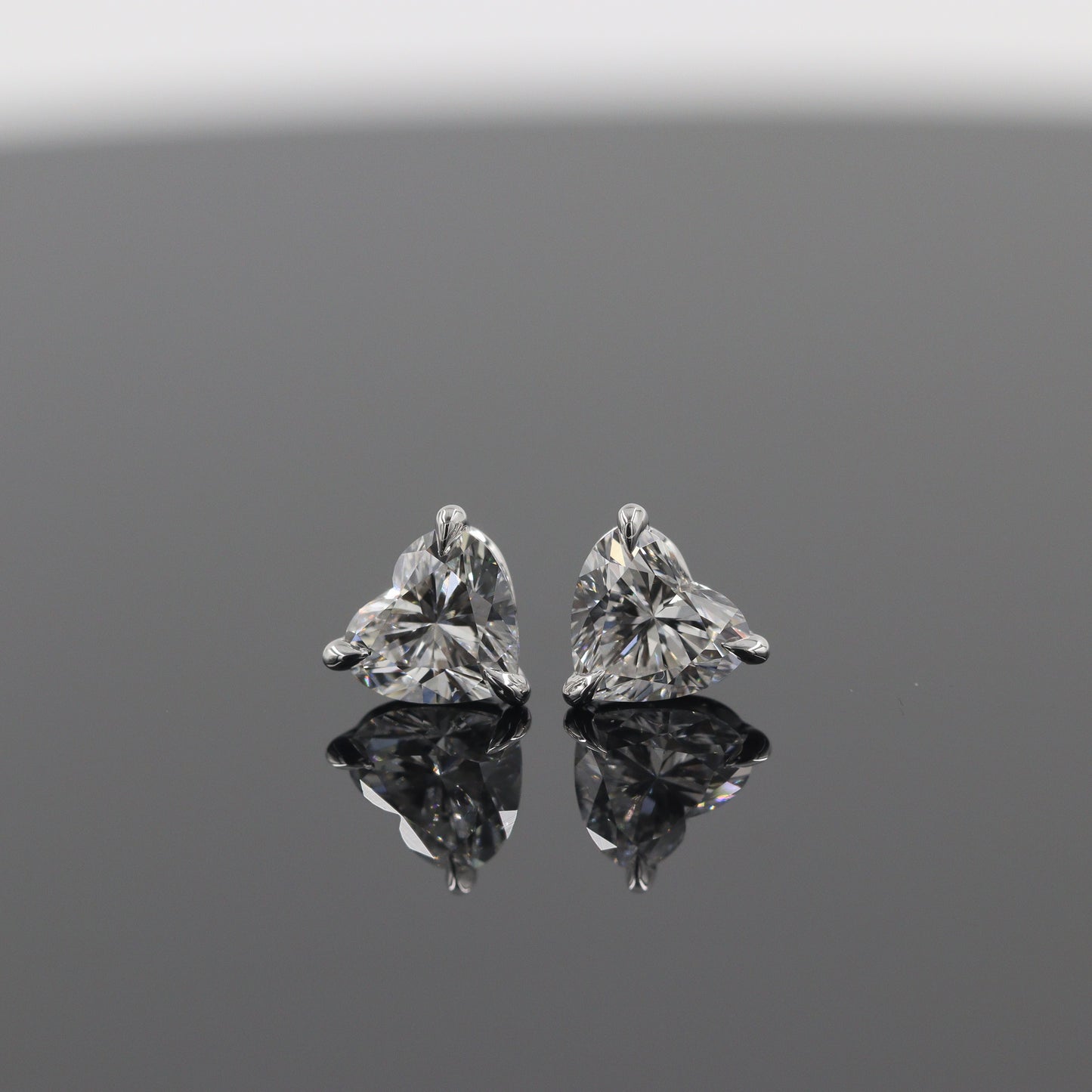 Stunning Heart Shape Earrings Studs/Total 1ct,2ct Lab Grown Diamond stud Earrings/ 4k gold,18K gold Solid Lab Diamond Stud/Anniversary gift
