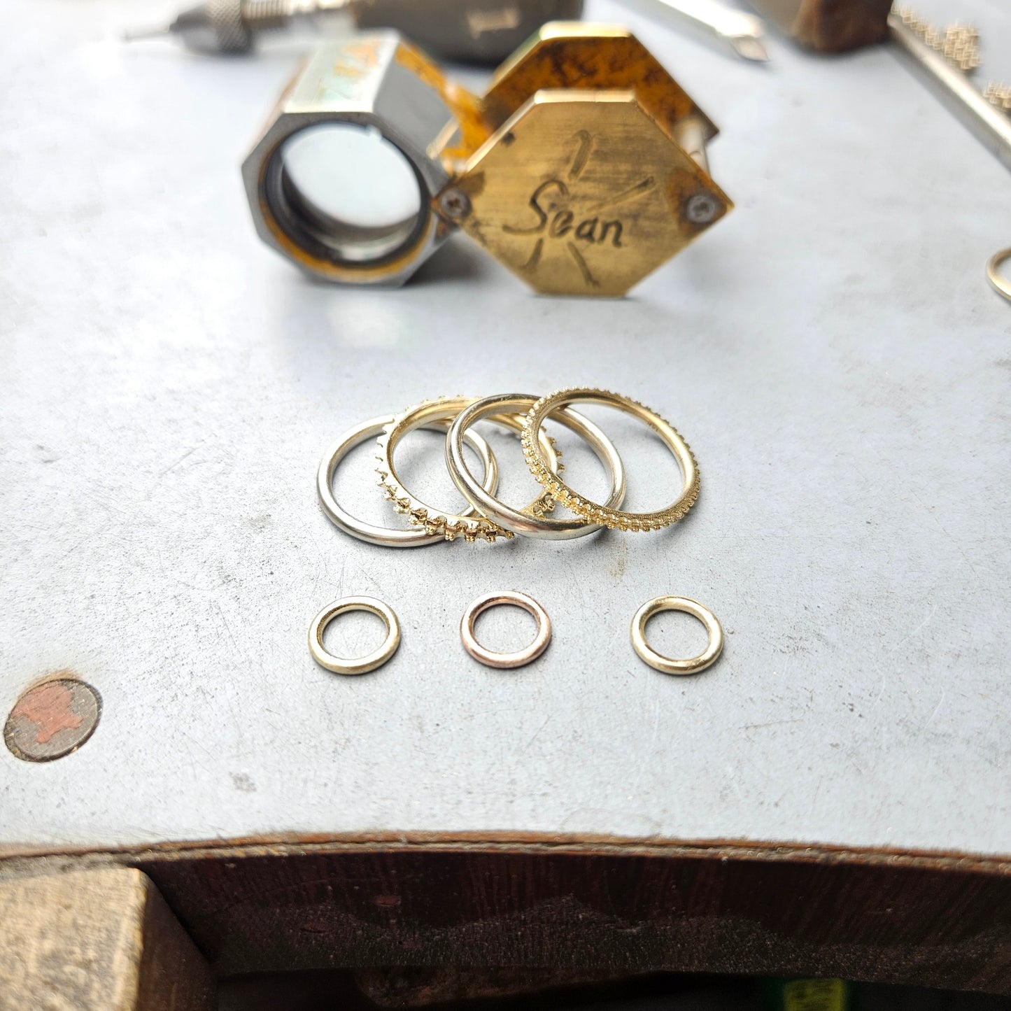 Sean's handmade custom order (Full Eternity Diamond Ring)