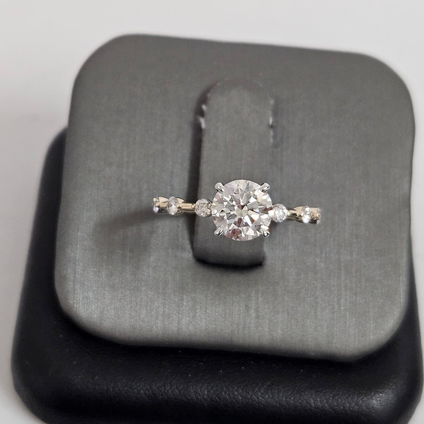 Unique 1.1ct Diamond Engagement Ring/Lab grown Diamond Ring / Anniversary Ring/ Gift for her