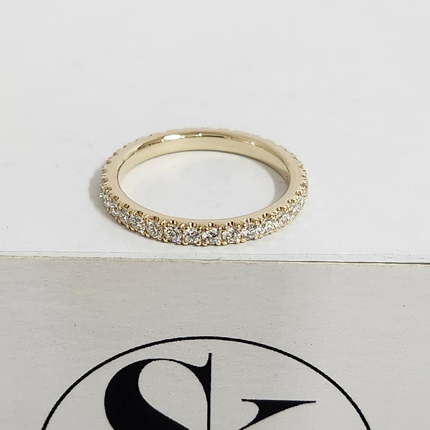 Sean's handmade custom order (Full Eternity Diamond Ring)