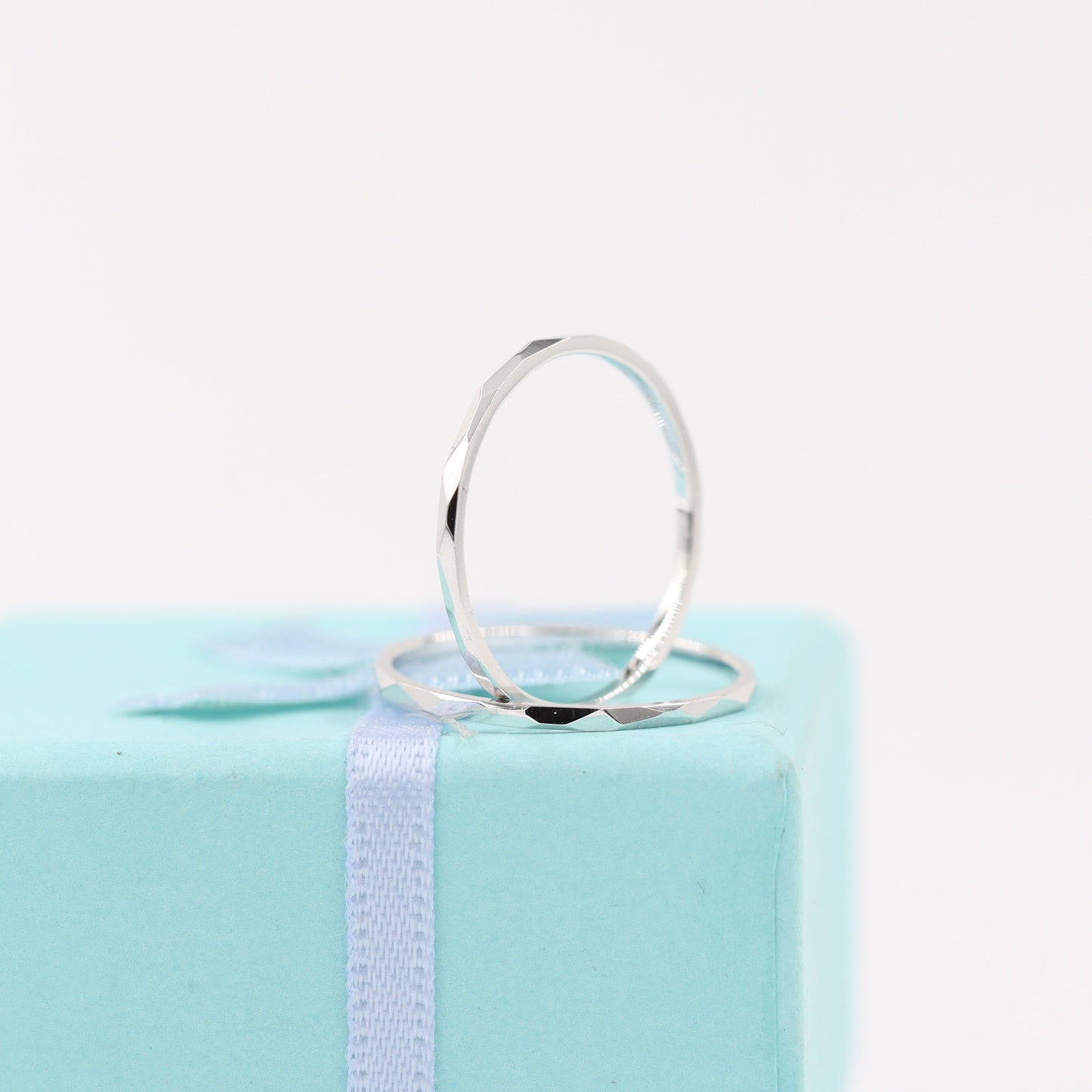 Handmade 14K Gold Stacking Ring - 1mm Thin Band