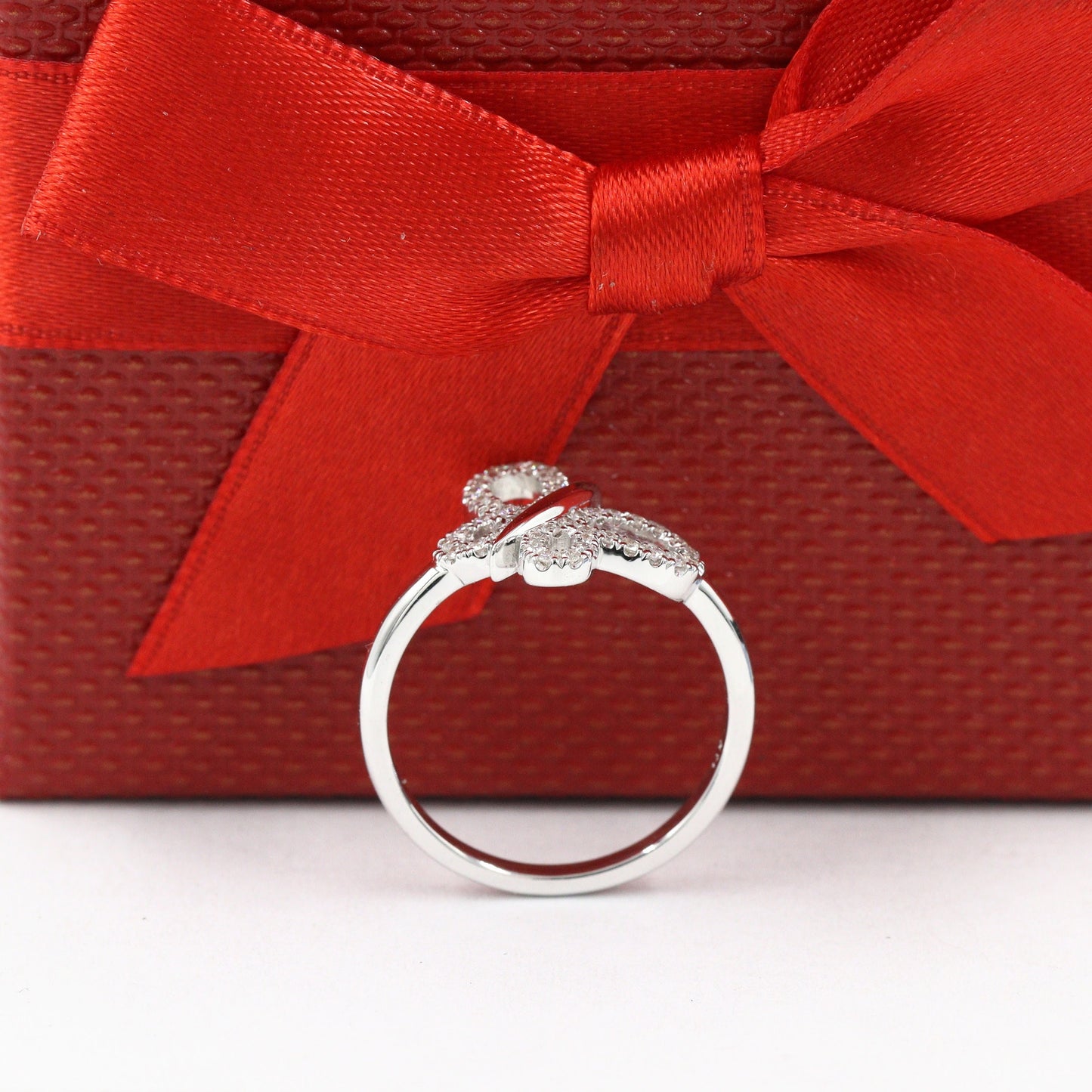 Natural Diamond Butterfly Ring/ Anniversary Ring