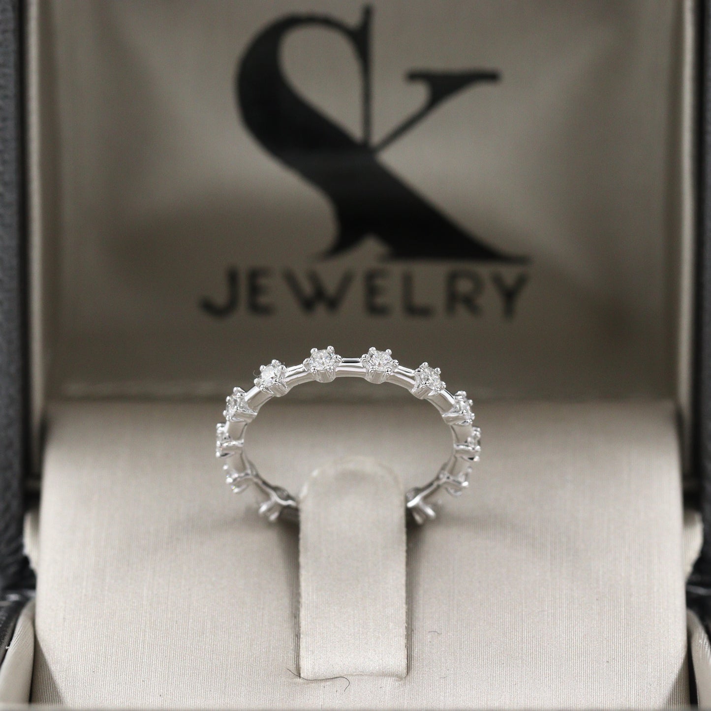 Full Eternity Diamond Wedding Band/Women's Diamond Wedding Band/Natural Diamond Wedding Ring /Full Eternity Band/Anniversary Gift
