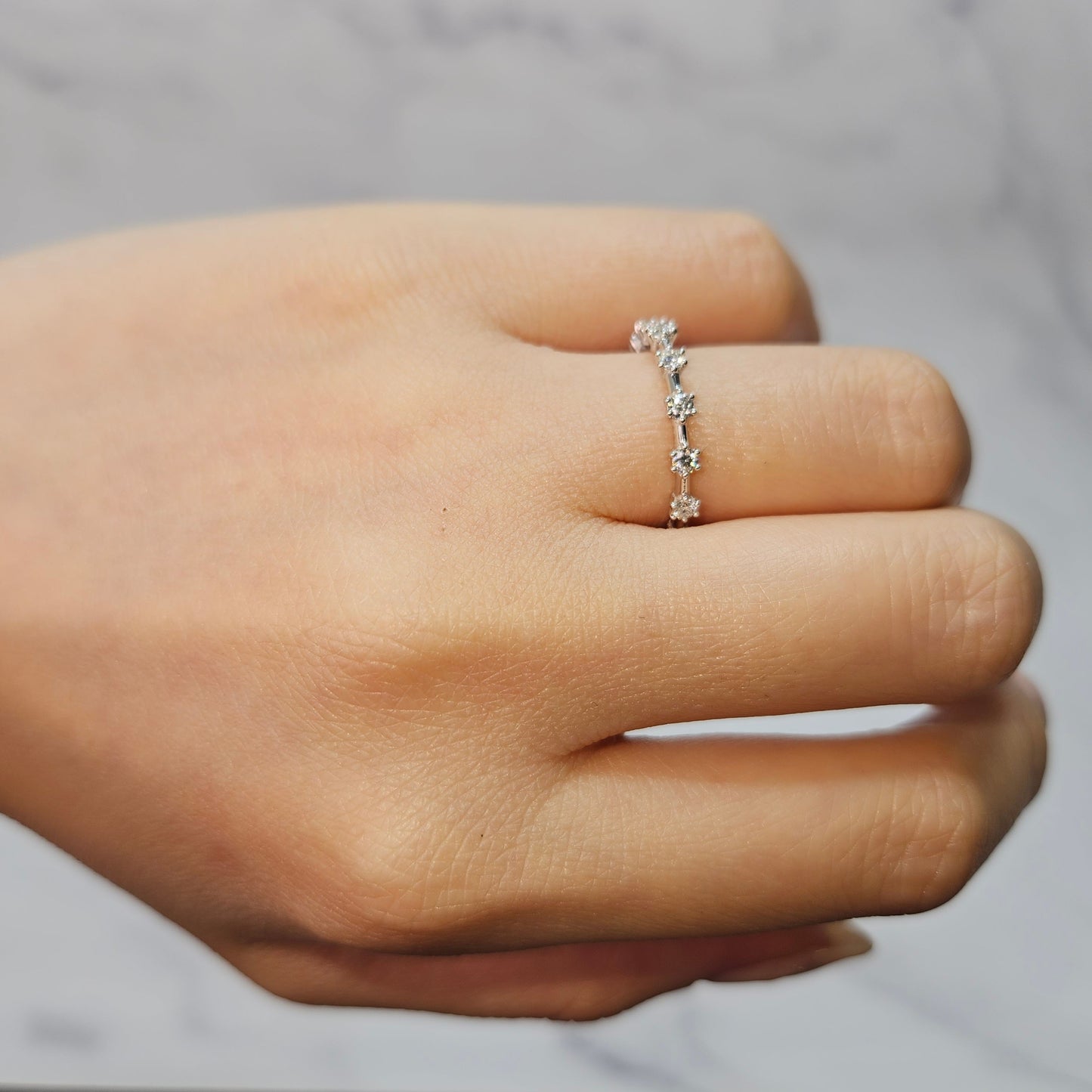 Full Eternity Diamond Wedding Band/Women's Diamond Wedding Band/Natural Diamond Wedding Ring /Full Eternity Band/Anniversary Gift