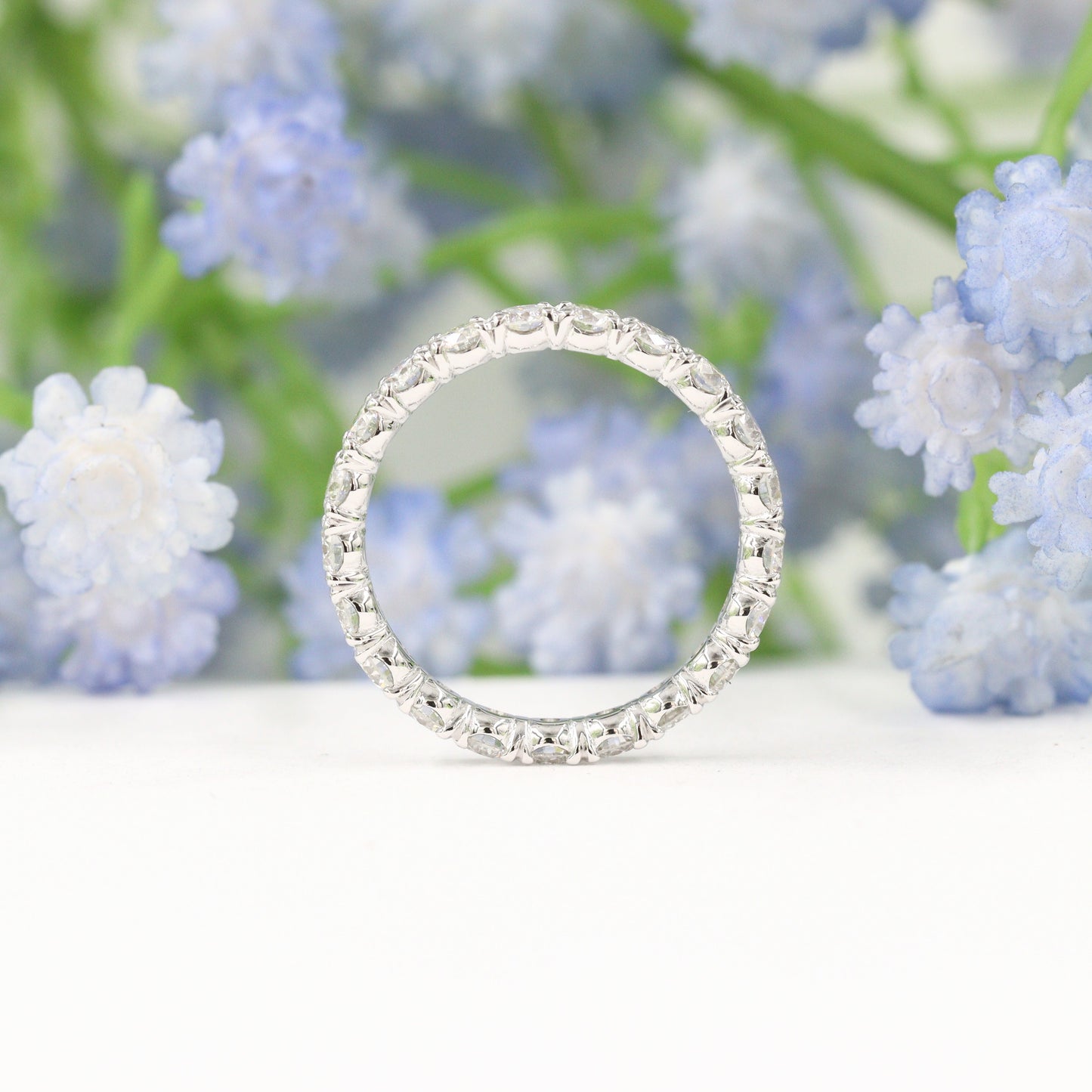 1.5ct Diamond Stackable Band/Eternity Diamond Wedding Ring/Full Eternity Wedding Band/Diamond Wedding Ring /Diamond Band/Gift for her