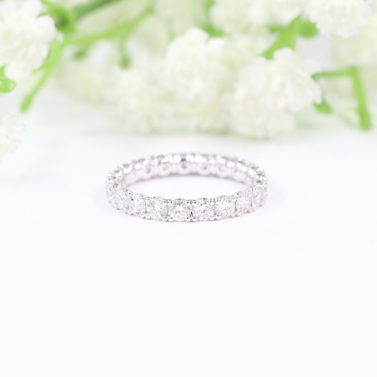 1.5ct Diamond Stackable Band/Eternity Diamond Wedding Ring/Full Eternity Wedding Band/Diamond Wedding Ring /Diamond Band/Gift for her
