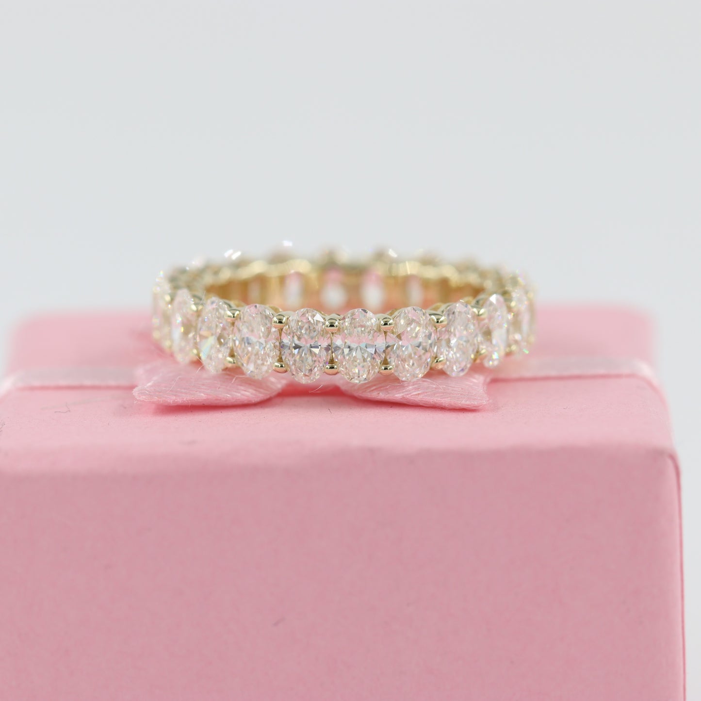 3.6ct Oval Diamond Band/Stackable Oval Diamond Full Eternity Wedding Band/Oval Diamond Full Eternity Band/Wedding Band/Gift for her