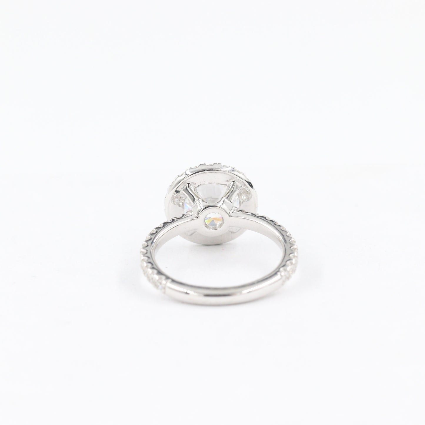 Lab Grown Diamond Halo Ring/3.6ct Lab Grown Diamond Engagement Ring/ Classic Halo Round Cut Bridal Ring/ Propose Ring/Anniversary gift