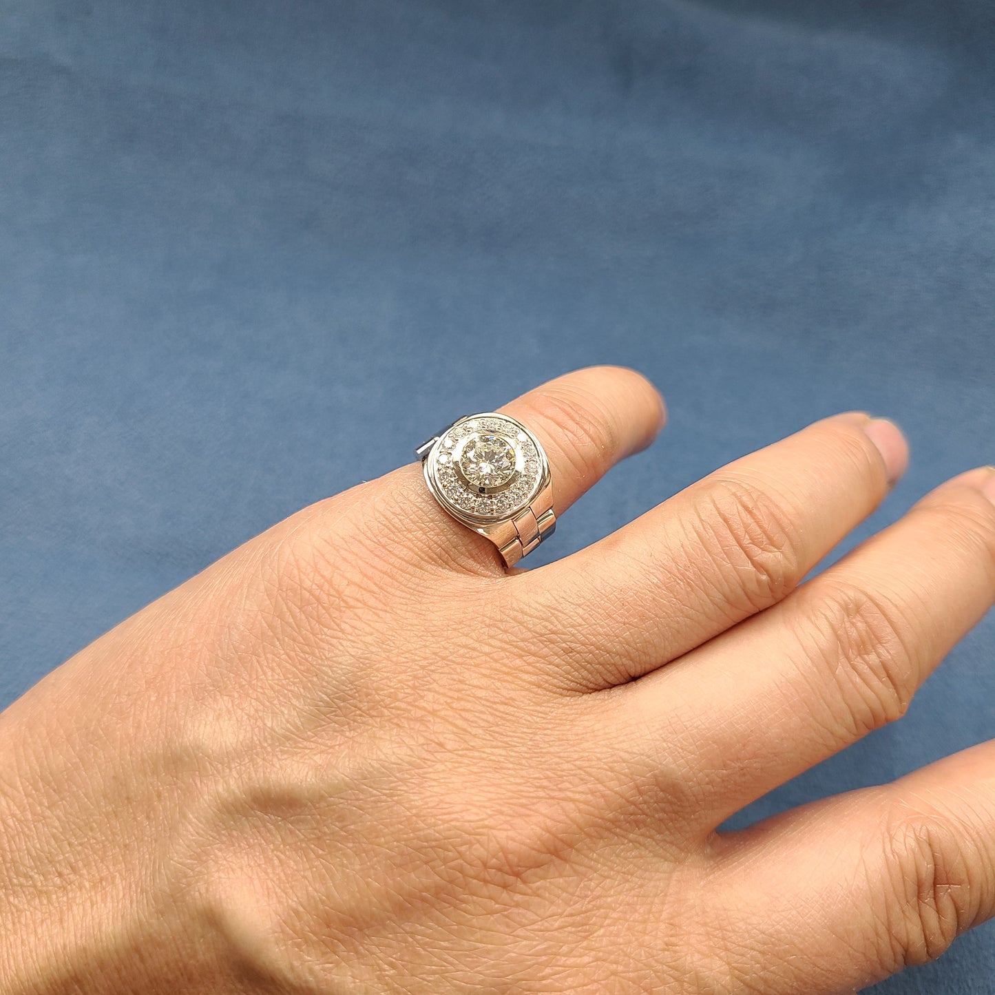 Lab Grown Diamond Men's Ring/Lab Grown Diamond Wedding Ring/ 2.5ct Men's Lab Grown Diamond Ring/Anniversary gift