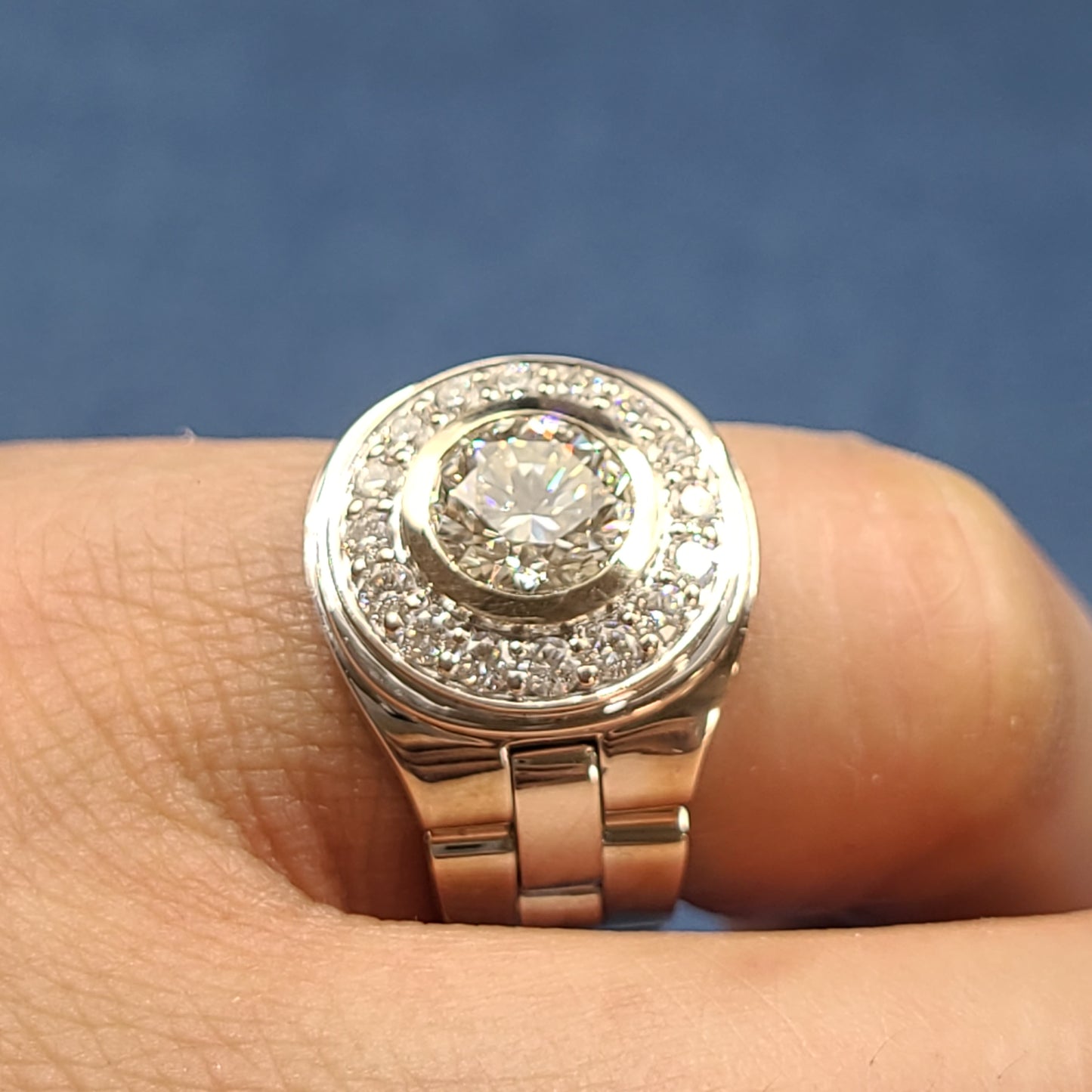 Lab Grown Diamond Men's Ring/Lab Grown Diamond Wedding Ring/ 2.5ct Men's Lab Grown Diamond Ring/Anniversary gift