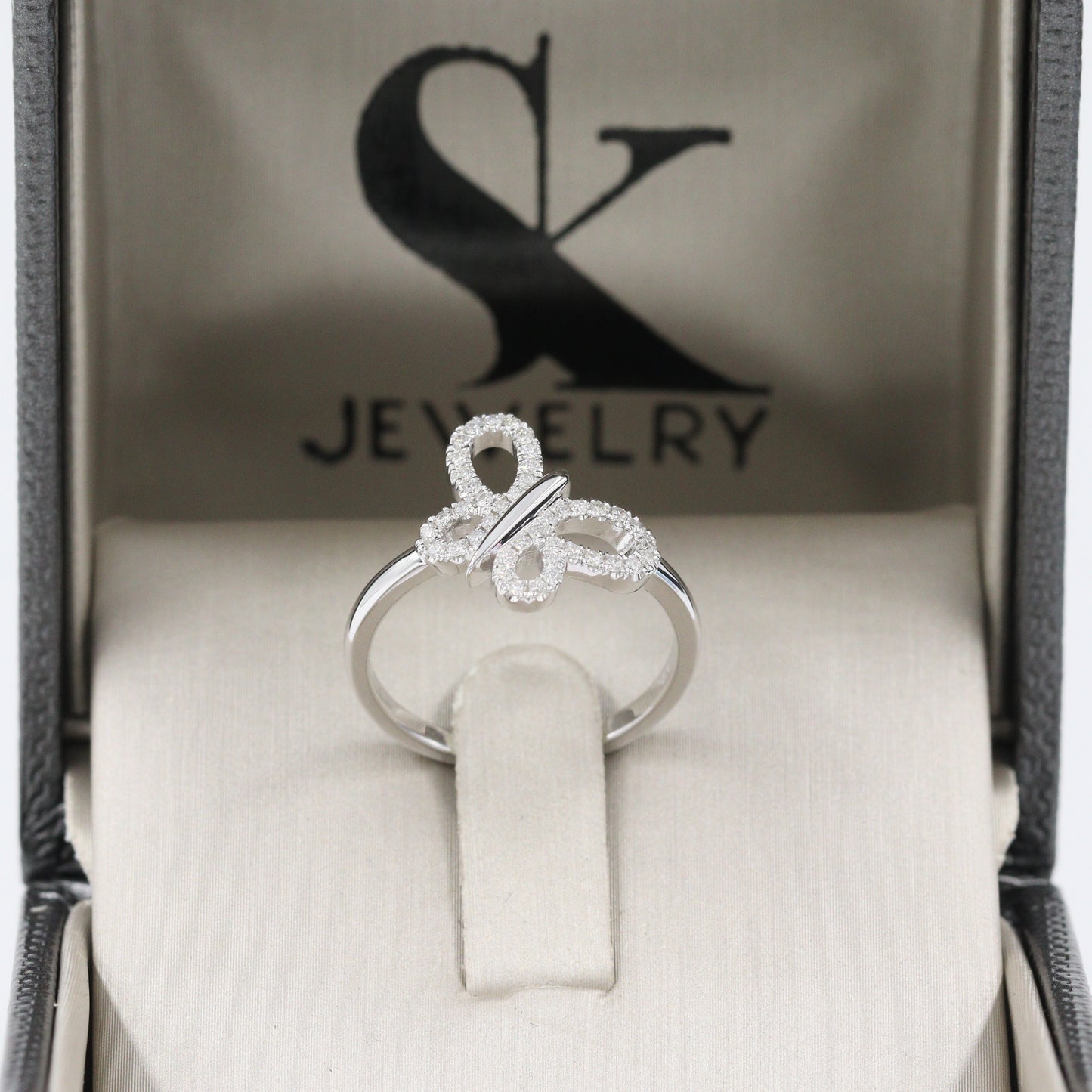 Diamond Butterfly Ring/ Anniversary Ring