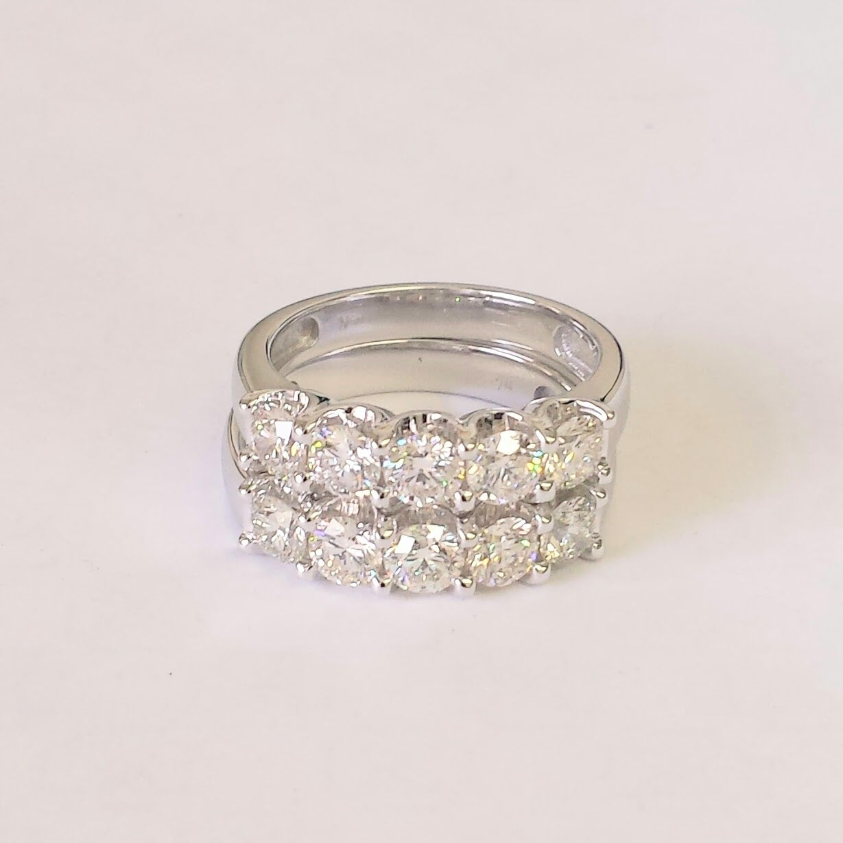 Five Stone Diamond Ring/Diamond Eternity Band /Eternity Wedding Band/Diamond Wedding Ring/Diamond Engagement Ring