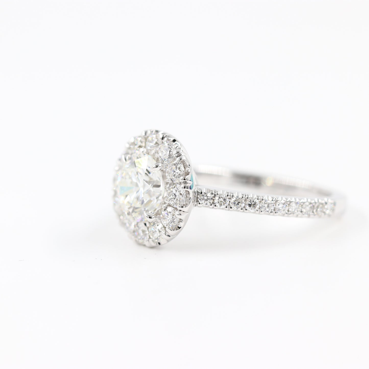 Lab Grown Diamond Halo Ring/Lab Grown 2.4ct Round Diamond Engagement Ring/Classic Halo Round Cut Bridal Ring/ Propose Ring/Anniversary gift