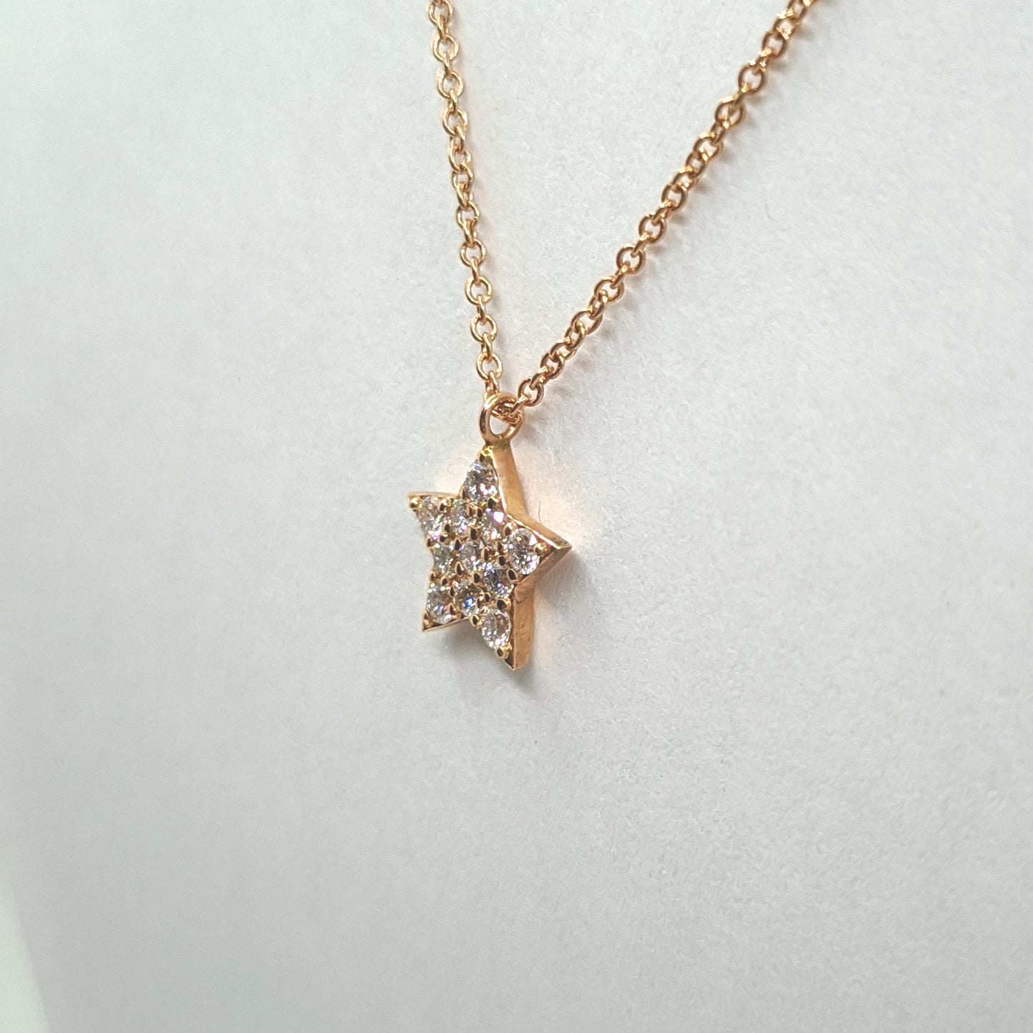 Natural Diamond Necklace/Star Diamond Pendant/14k gold Solid Gold Star Diamond Necklace/Minimalist Necklace/Star Pendant/Anniversary Gift