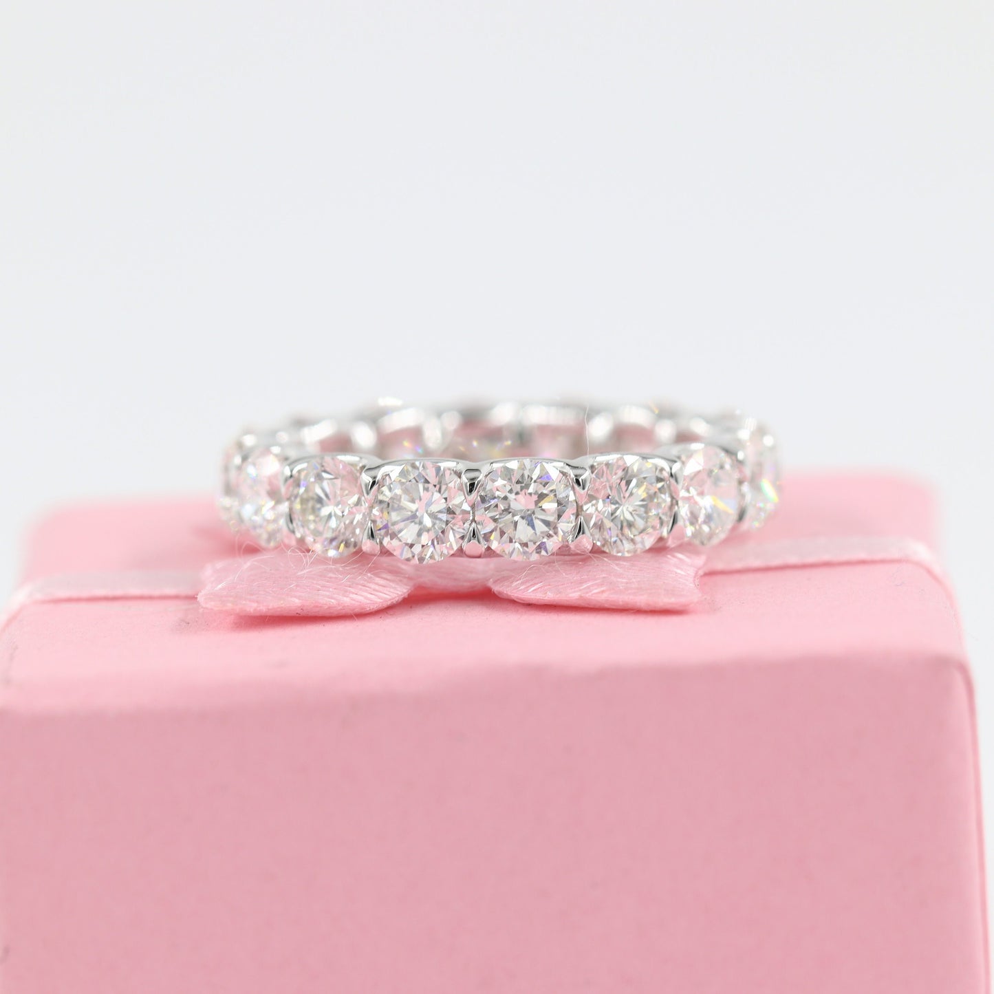 Natural Diamond Stackable Full Eternity Band/Eternity Diamond Band/Full Eternity Diamond Band/Diamond Wedding Band/Anniversary Gift