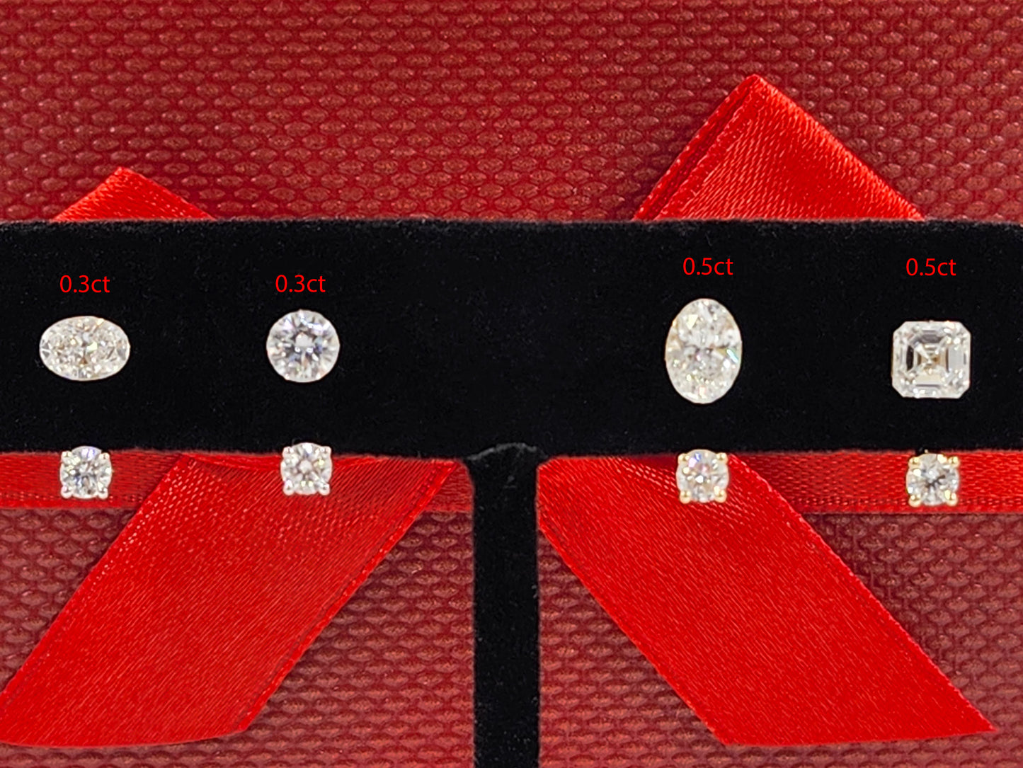 14K Gold Natural Diamond Jacket Earring : Four Prong Setting earring jacket  - Anniversary gifts