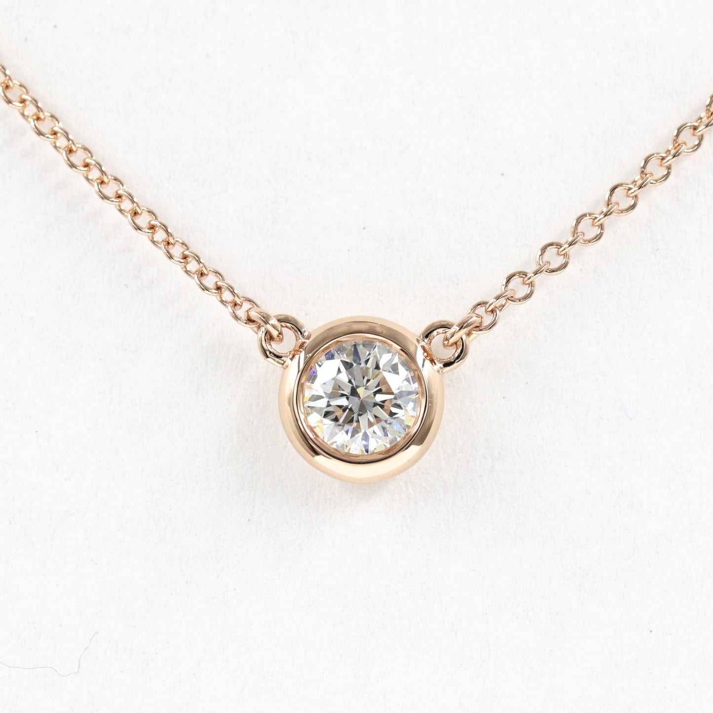 0.1~0.3ct Diamond Solitaire Necklace / Diamond Solitaire Necklace / Anniversary Necklace / Minimalist Necklace / Gift for her