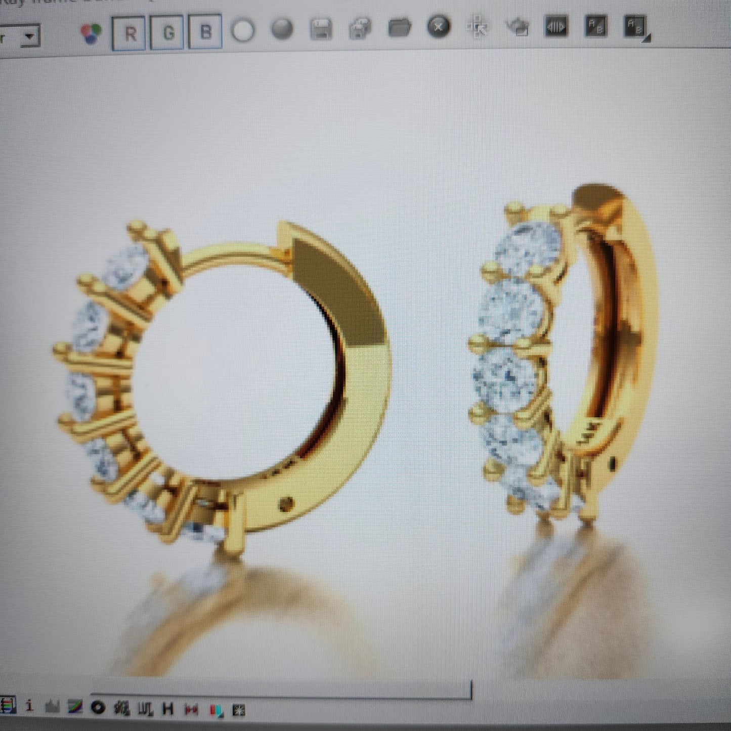 Sean's handmade custom order ( Hoop Earrings Size Upgrade )