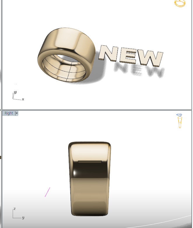 Sean's handmade custom order ( Gold Ring )