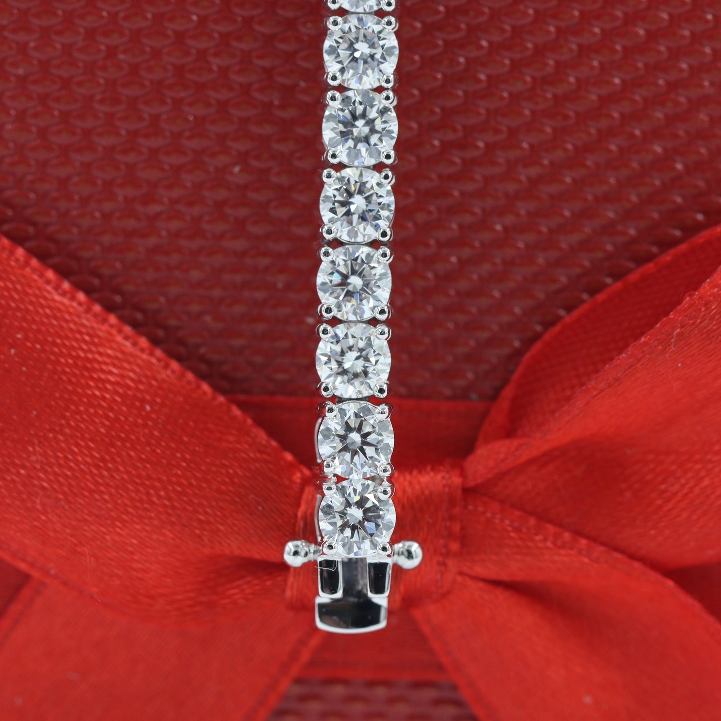 12ct Lab Grown Diamond Tennis Bracelet: 14K Gold Engagement Bracelet - Anniversary gift