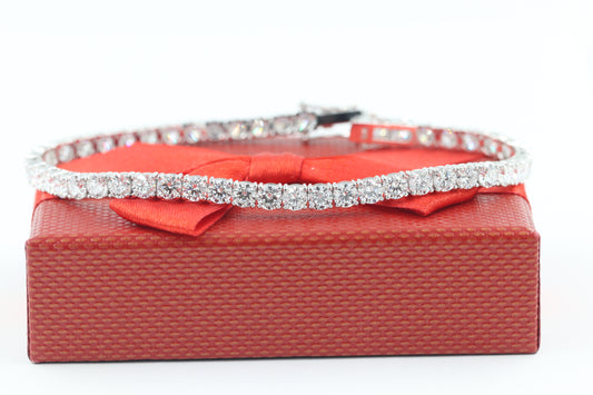 12ct Lab Grown Diamond Tennis Bracelet: 14K Gold Engagement Bracelet - Anniversary gift