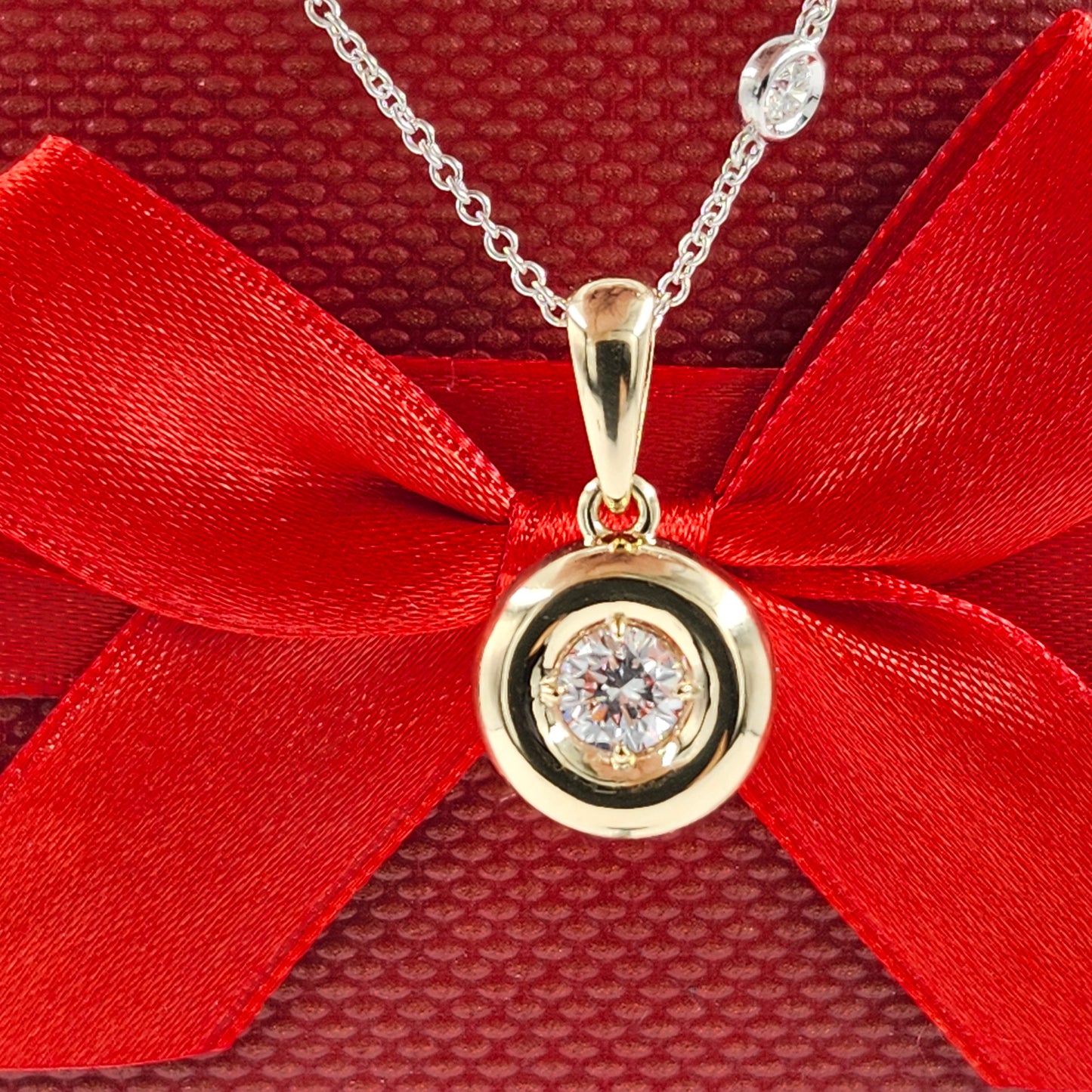 14K Gold 0.5ct Lab Grown Diamond Solitaire Pendant - Pendant Only- Anniversary gift