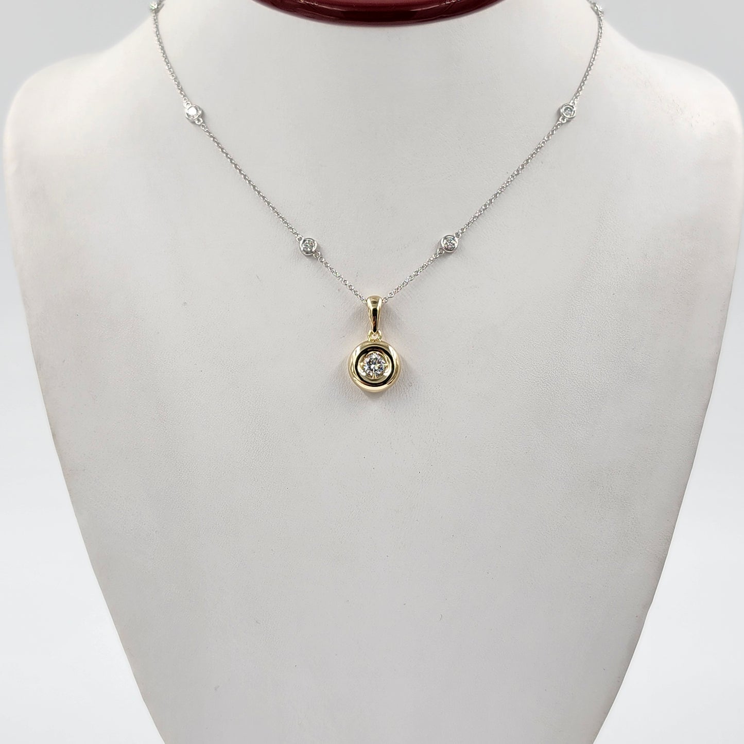 14K Gold 0.5ct Lab Grown Diamond Solitaire Pendant - Pendant Only- Anniversary gift