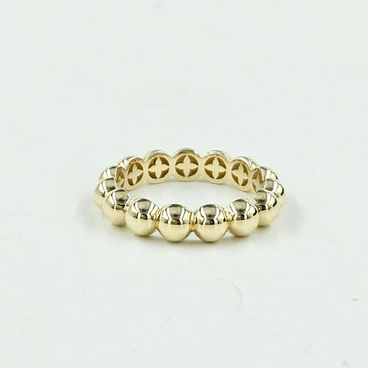 Stacking Bead gold Ring /4.0mm Width Bead Ring /Bead gold Wedding Band/ 14K,18K Gold Bead Ring/Ball gold Ring/Anniversary Gift