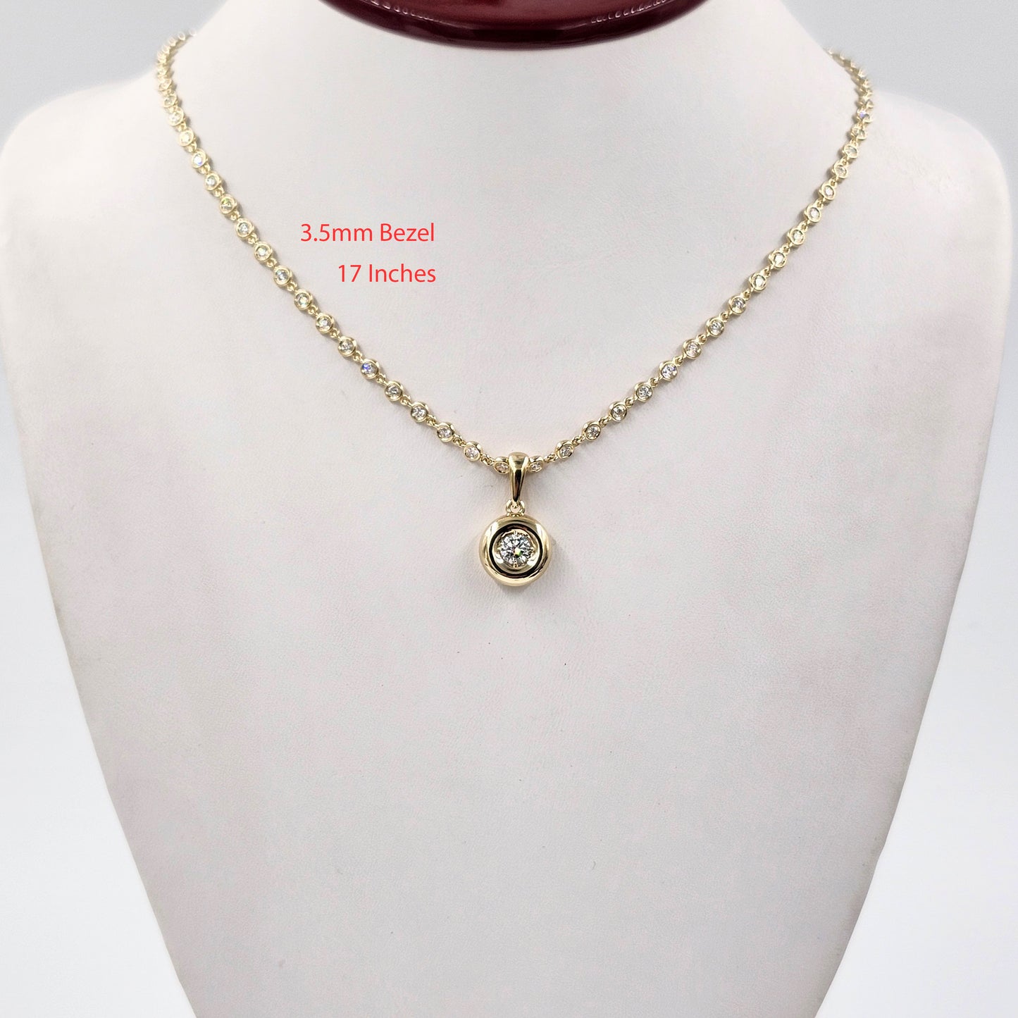 14K Gold 0.5ct Lab Grown Diamond Solitaire Pendant - Pendant Only- Anniversary gift