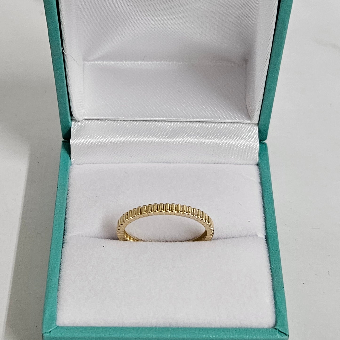 14k Gold Band 2.1mm/ Gold Band/ Promise Ring/ Simple Everyday Ring/ Flat Gold Band
