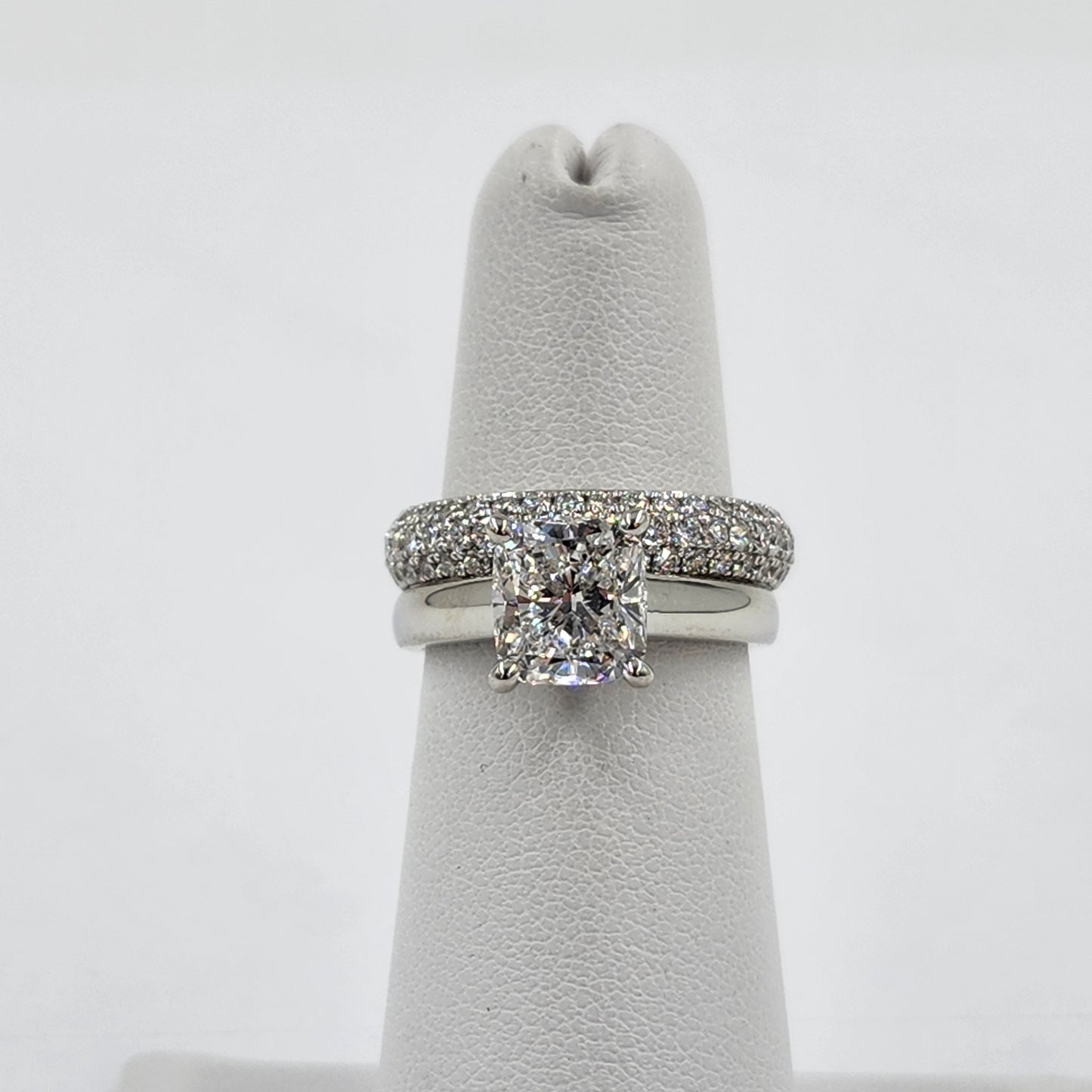 IGI Certified Cushion Cut Lab-Grown Diamond Solitaire Platinum Engagement Ring - Anniversary gift