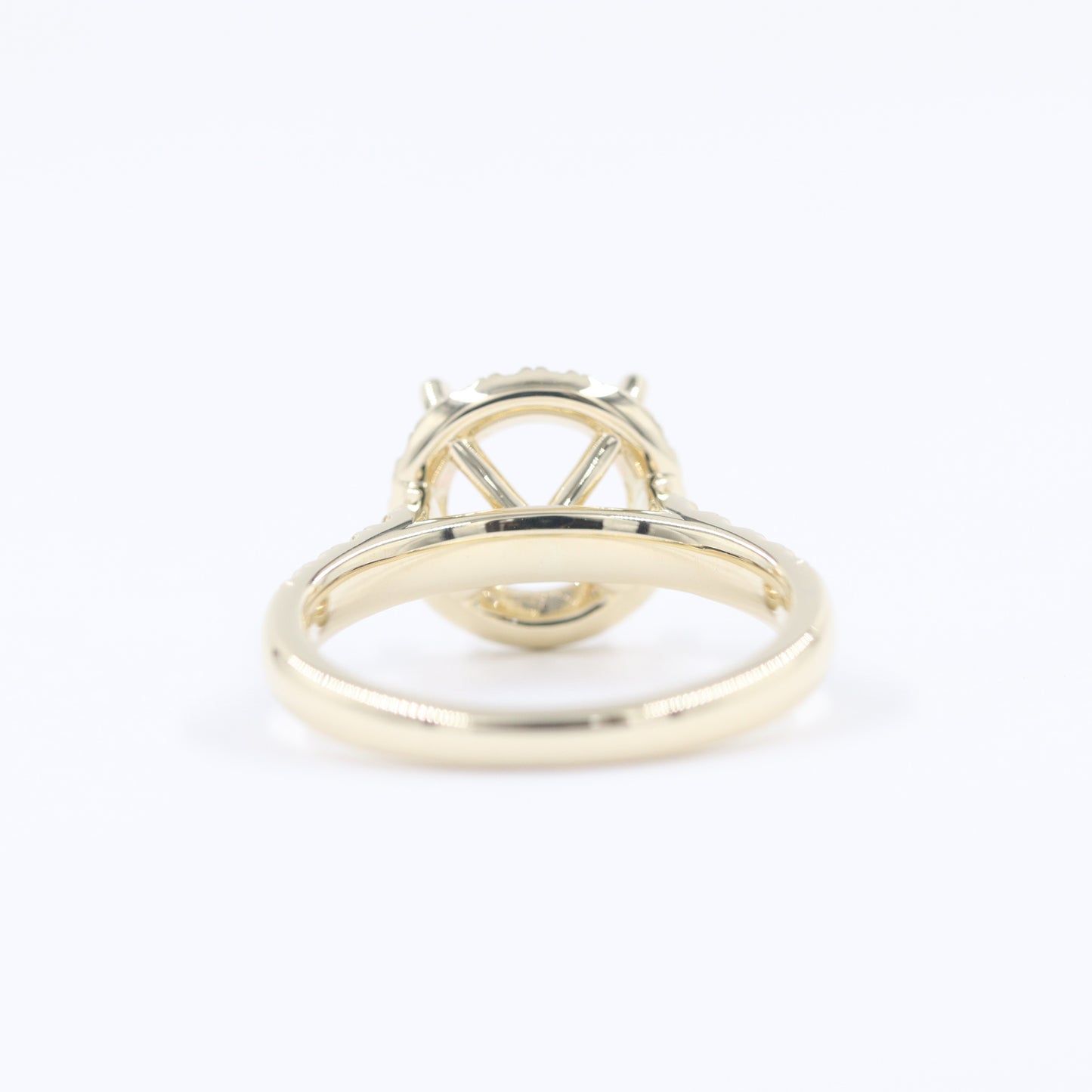 2ct Lab Diamond Halo Engagement Ring: 14K Gold Diamond Ring- Anniversary gift