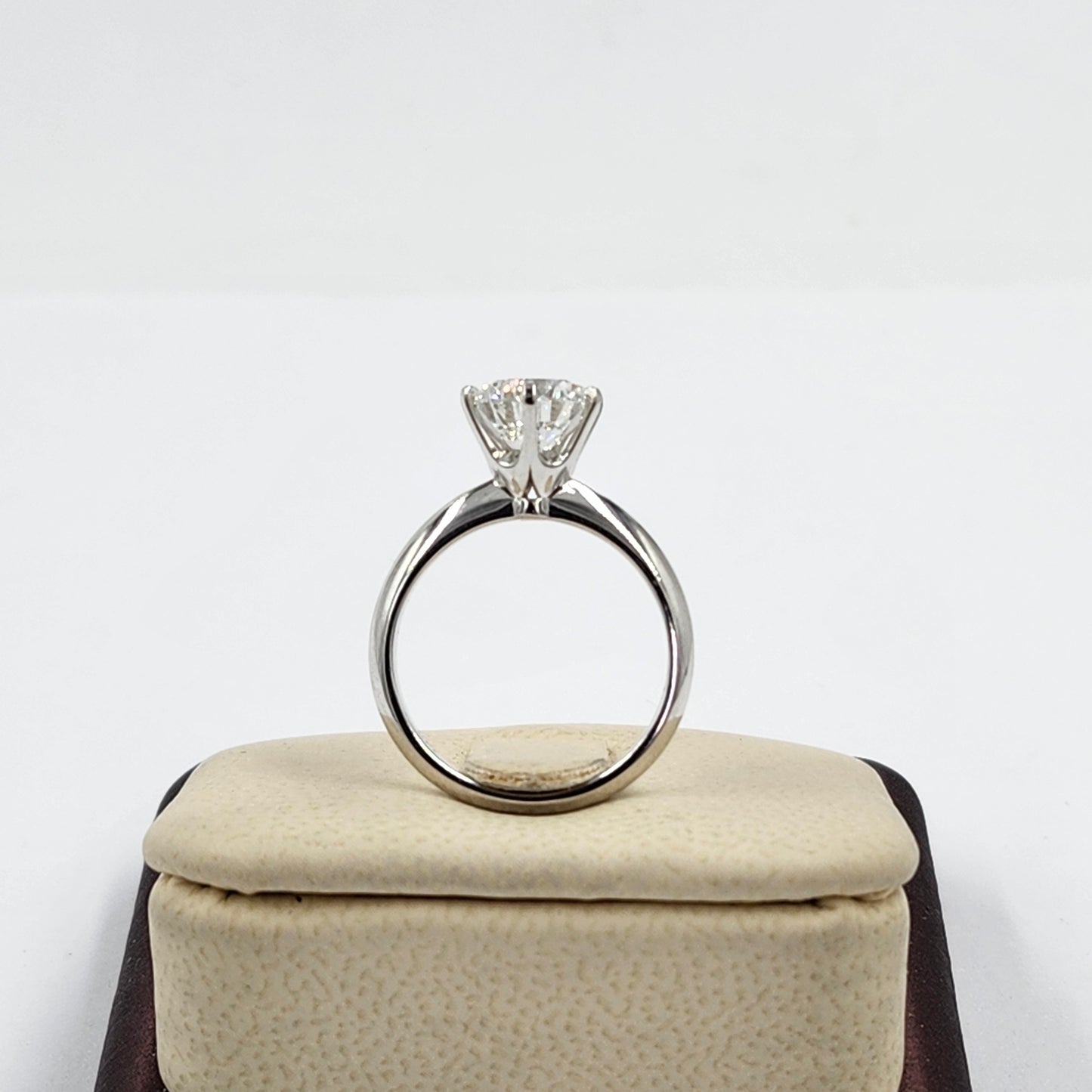 2ct Round Diamond Engagement Ring : Solitaire Lab Diamond 6 Prong Ring - Anniversary gift